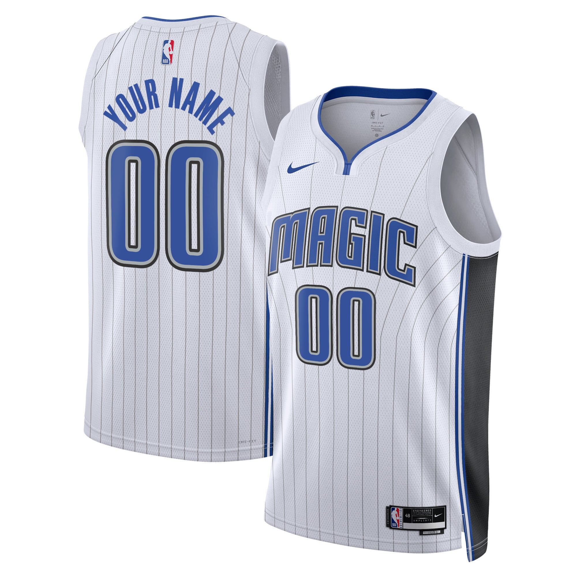 Orlando Magic Unisex Swingman Custom Jersey White - Association Edition - White