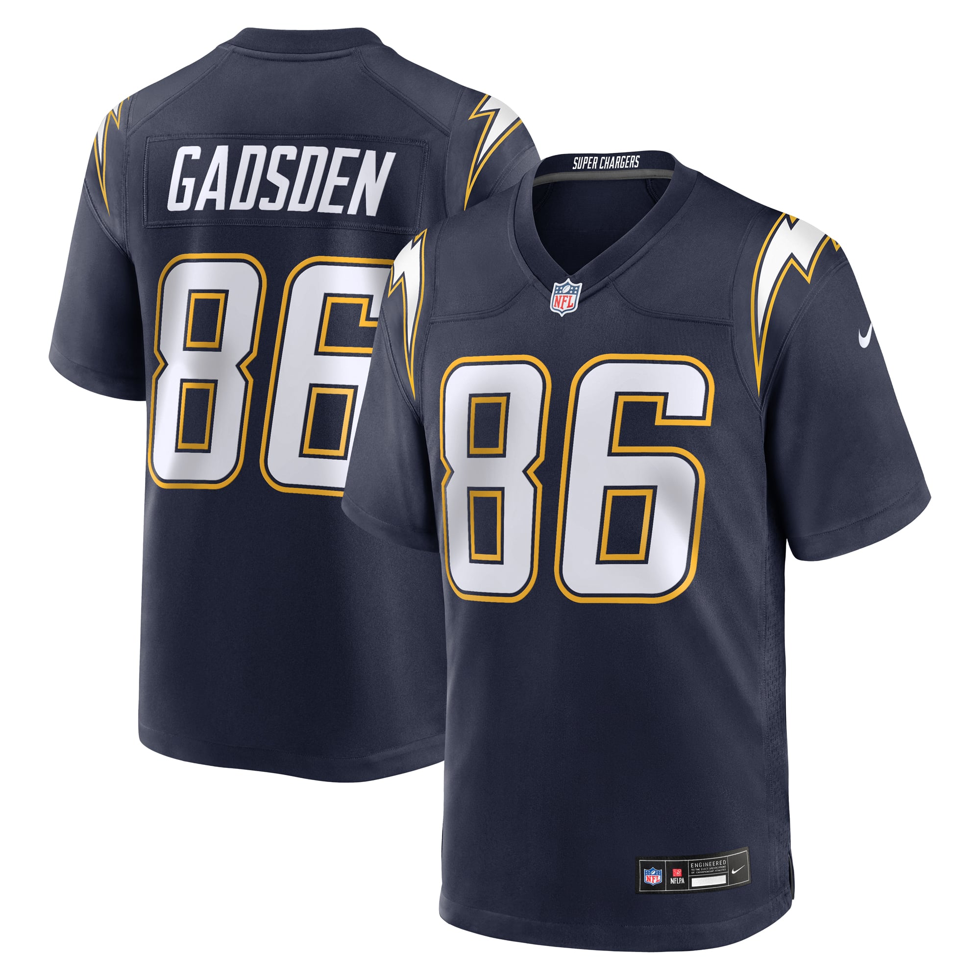 Oronde Gadsden Los Angeles Chargers Team Game Jersey - Powder Blue - Navy