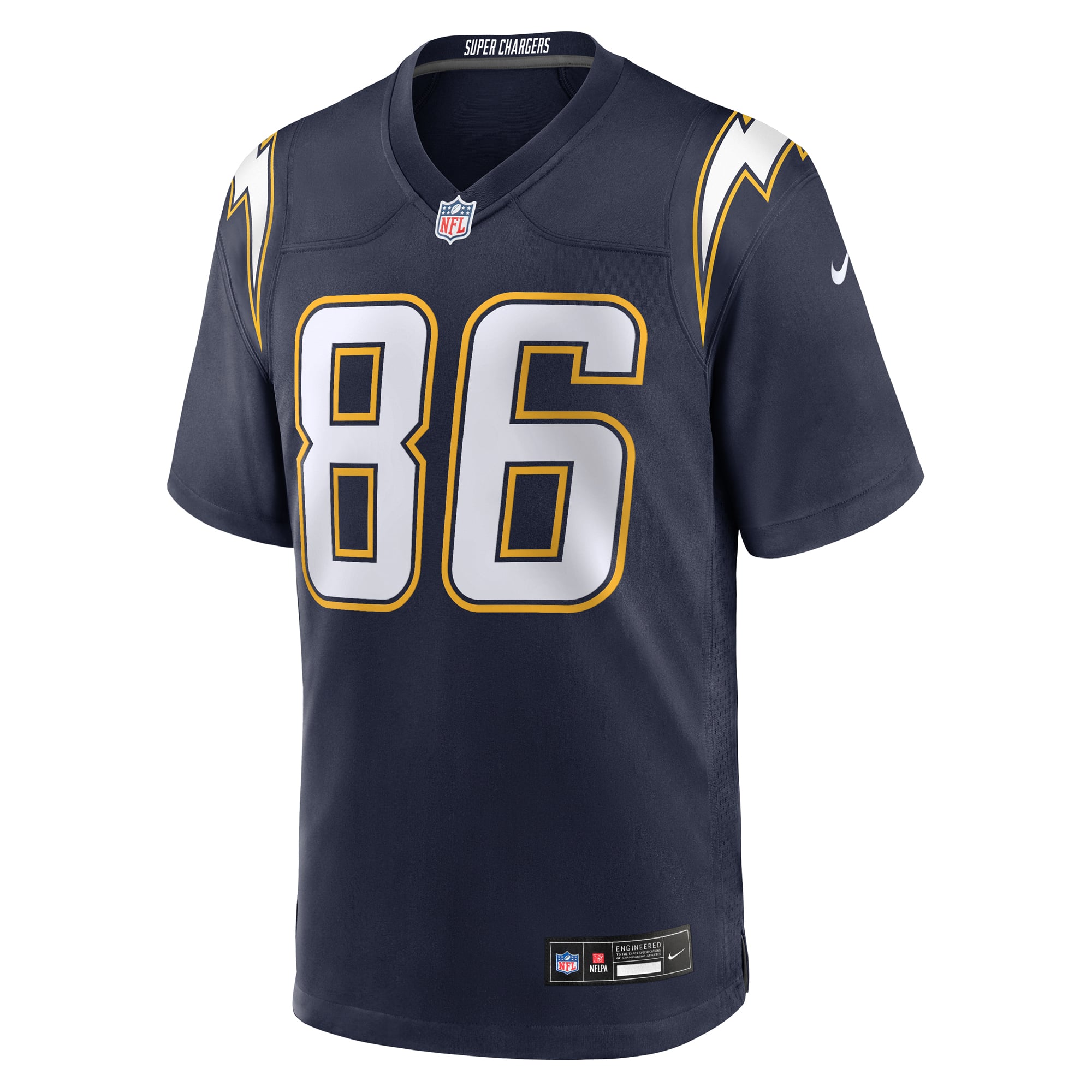 Oronde Gadsden Los Angeles Chargers Team Game Jersey - Powder Blue - Navy - Image 3