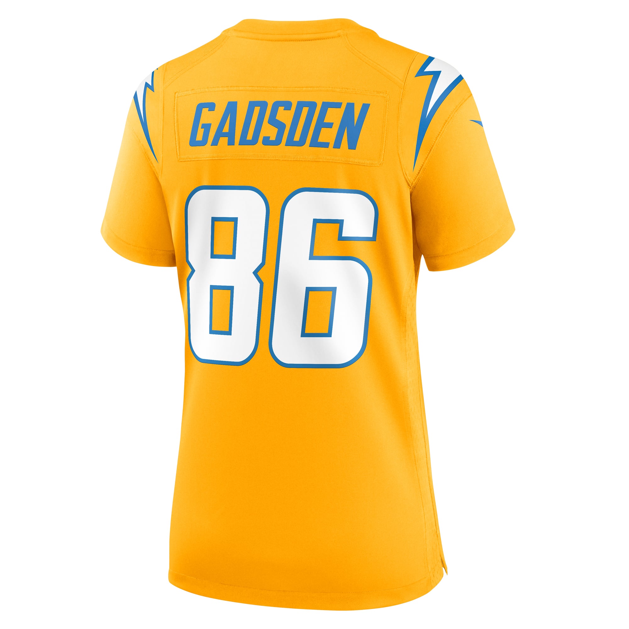 Oronde Gadsden Los Angeles Chargers Women's Team Game Jersey - Powder Blue - Gold - Image 4