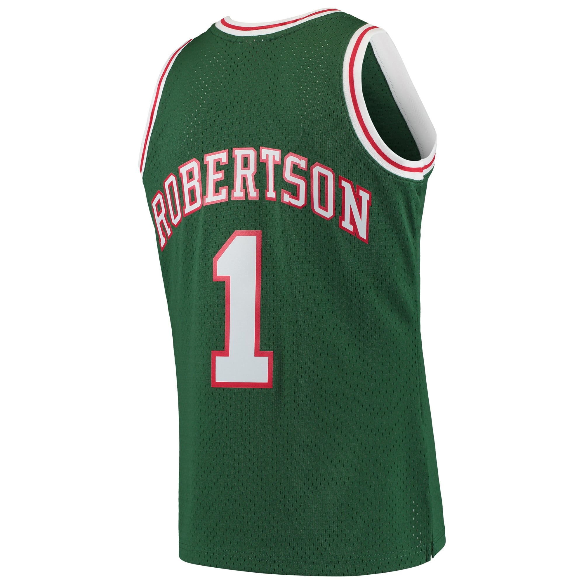 Oscar Robertson Milwaukee Bucks 1971/72 Hardwood Classics Swingman Jersey - Green - Image 4
