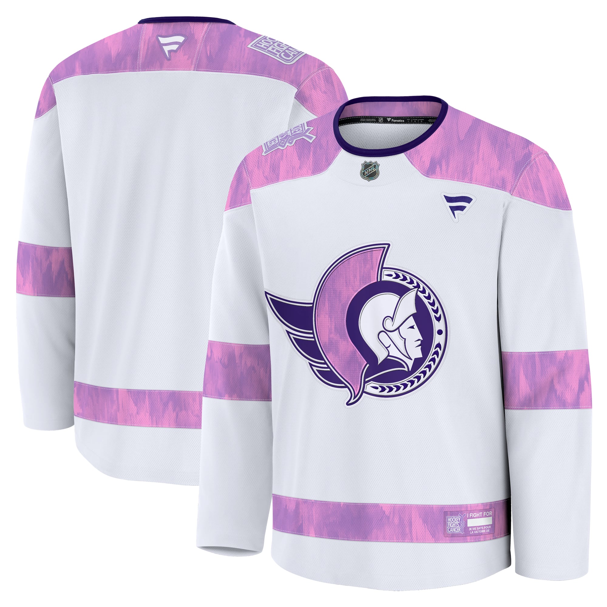 Ottawa Senators 2024 Hockey Fights Cancer Practice Jersey - White - Image 2
