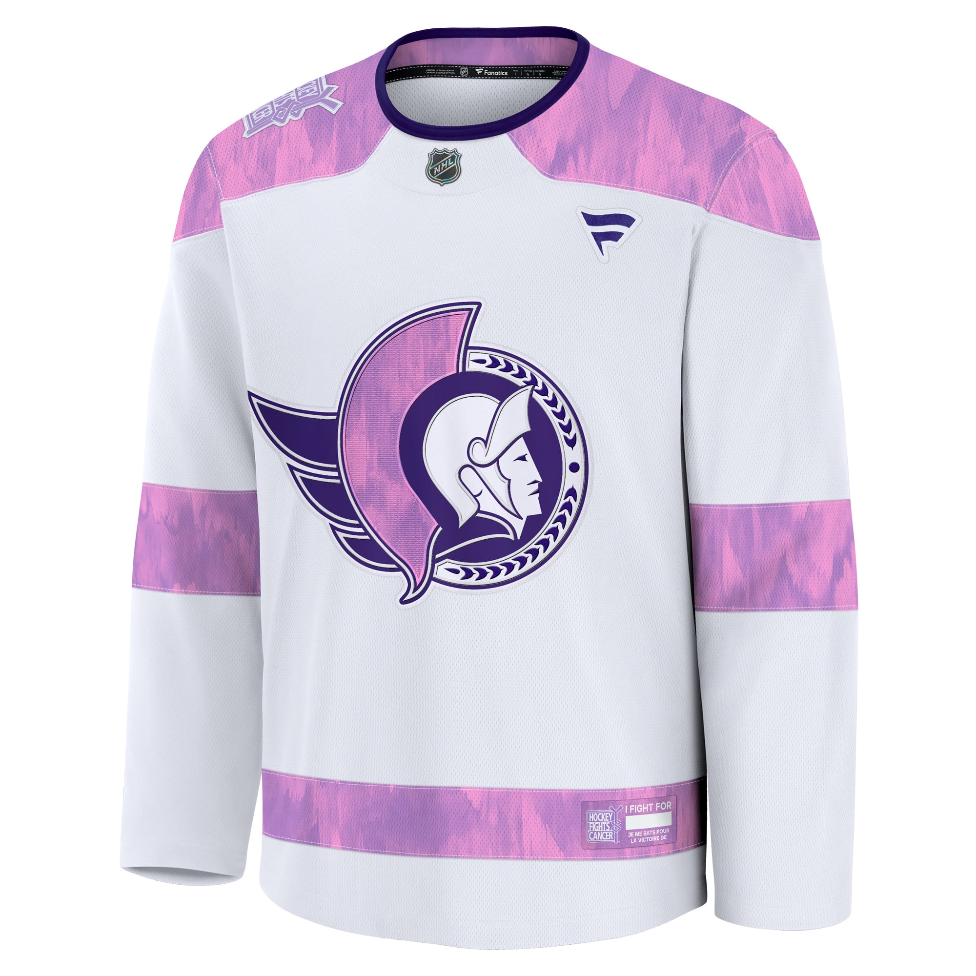 Ottawa Senators 2024 Hockey Fights Cancer Practice Jersey - White - Image 3