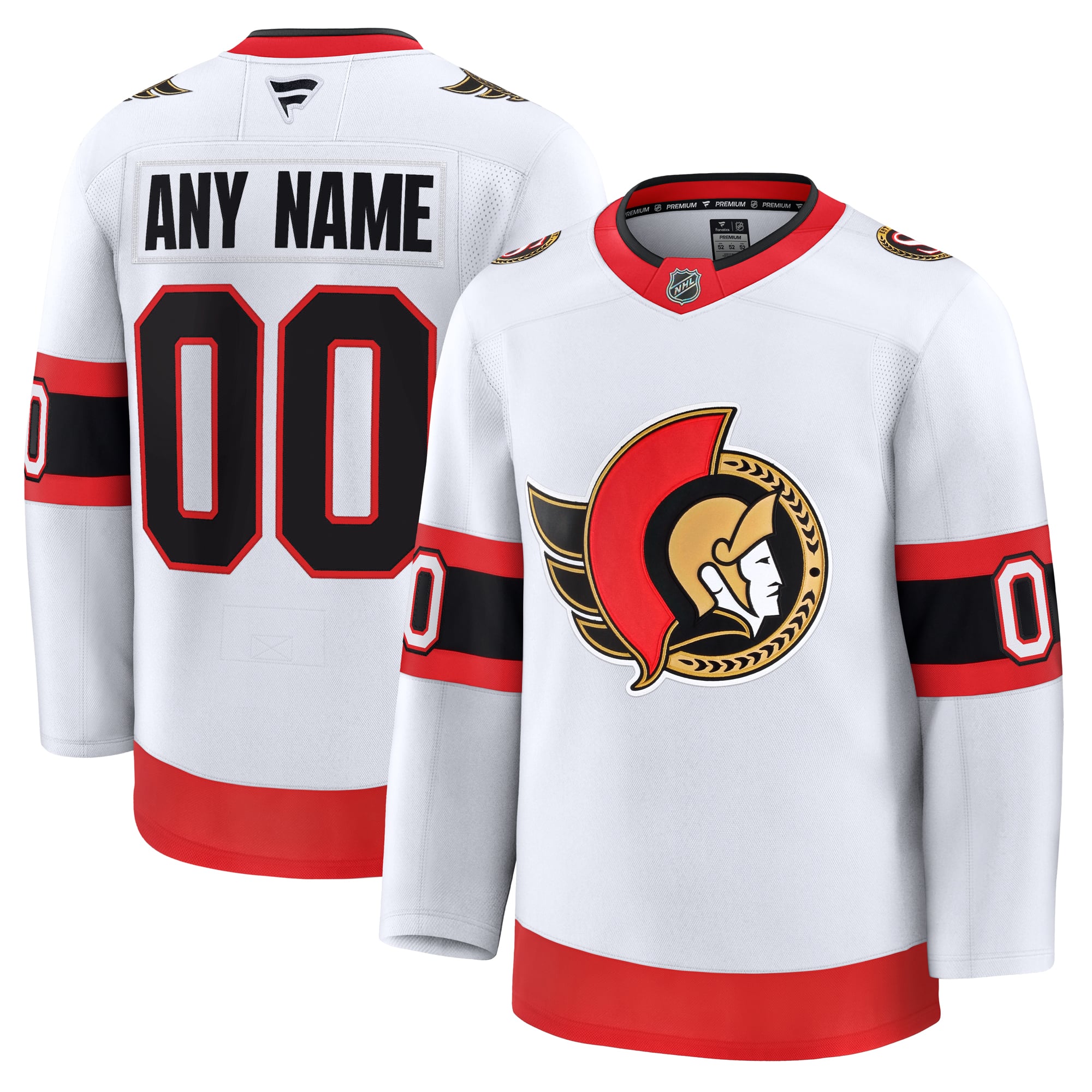 Ottawa Senators Alternate Custom Premium Jersey - White