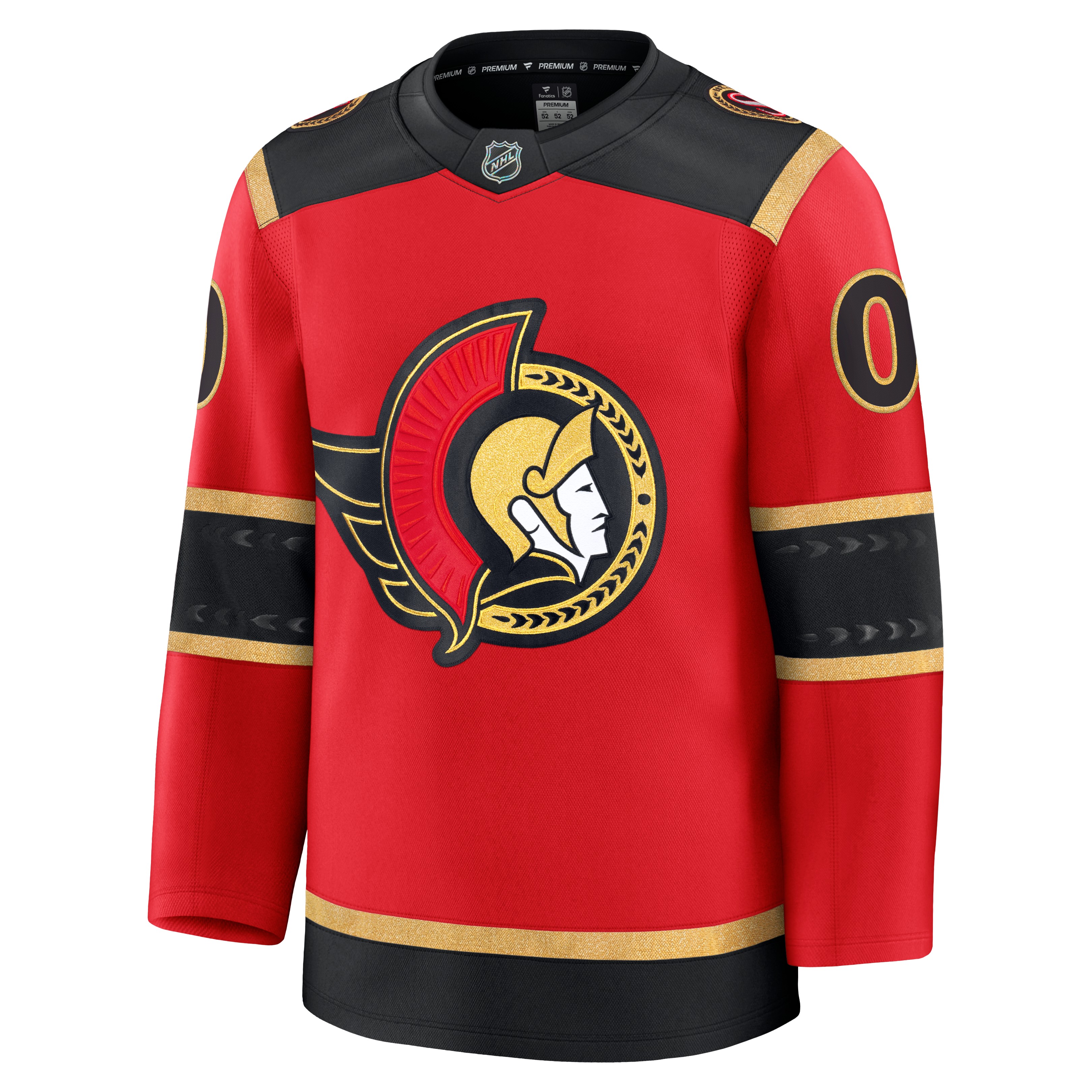 Ottawa Senators Home Premium Custom Jersey - Red - Image 3