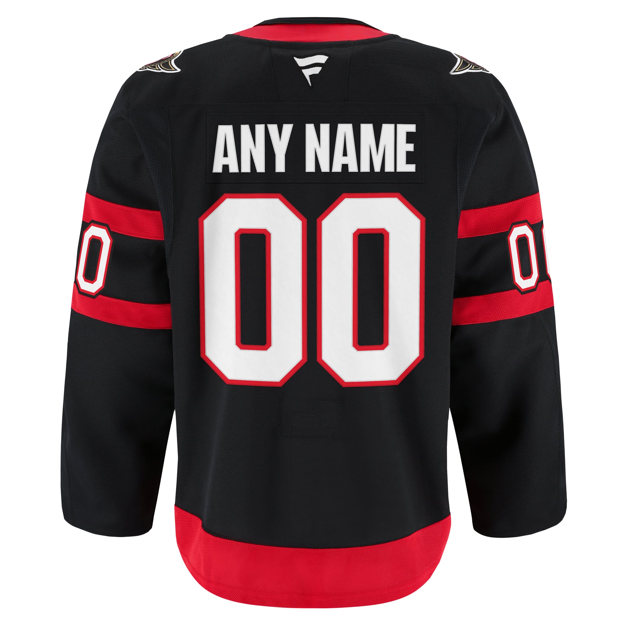 Ottawa Senators Home Pro Custom Jersey - Black - Image 4