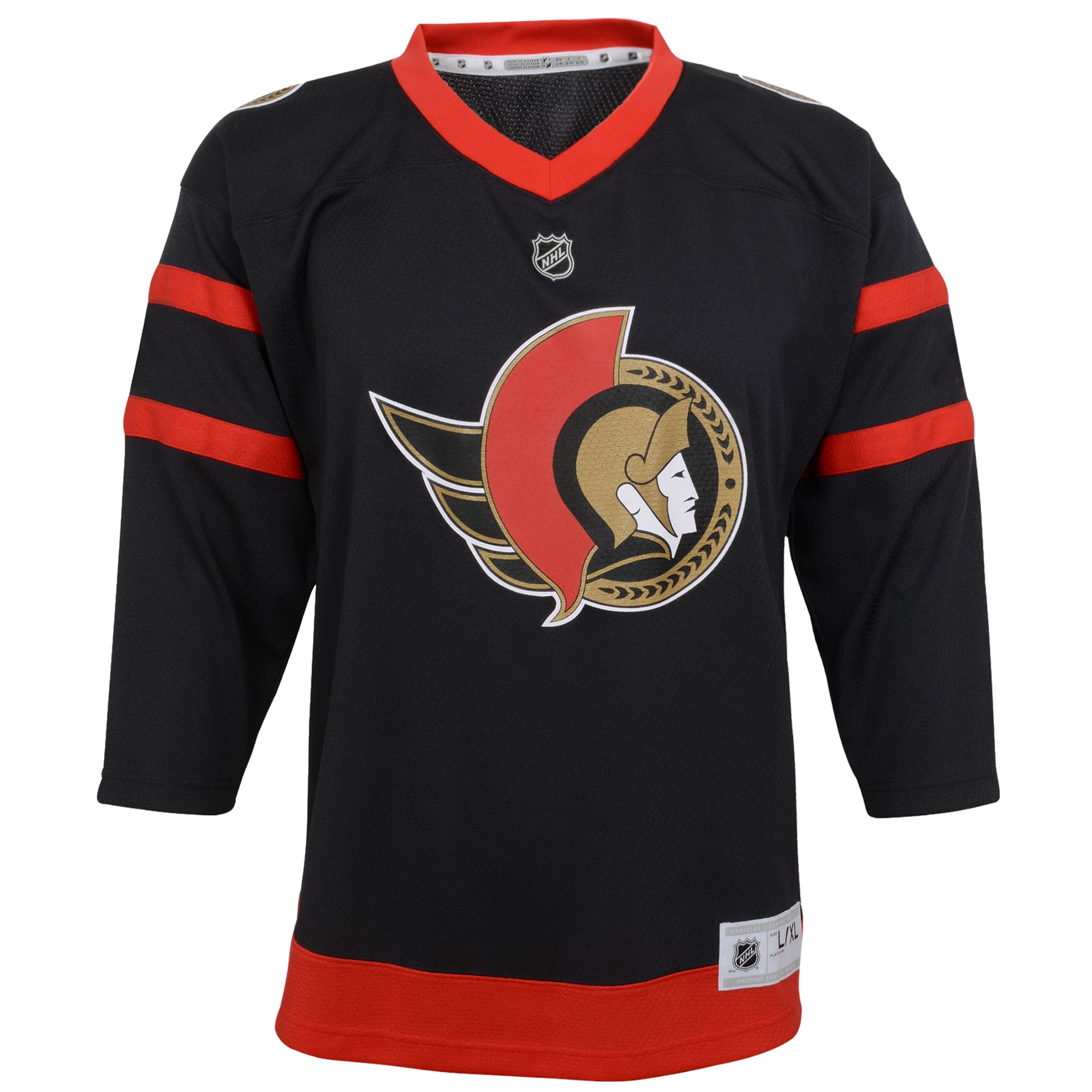 Ottawa Senators Youth Home Blank Jersey - Black - Image 3