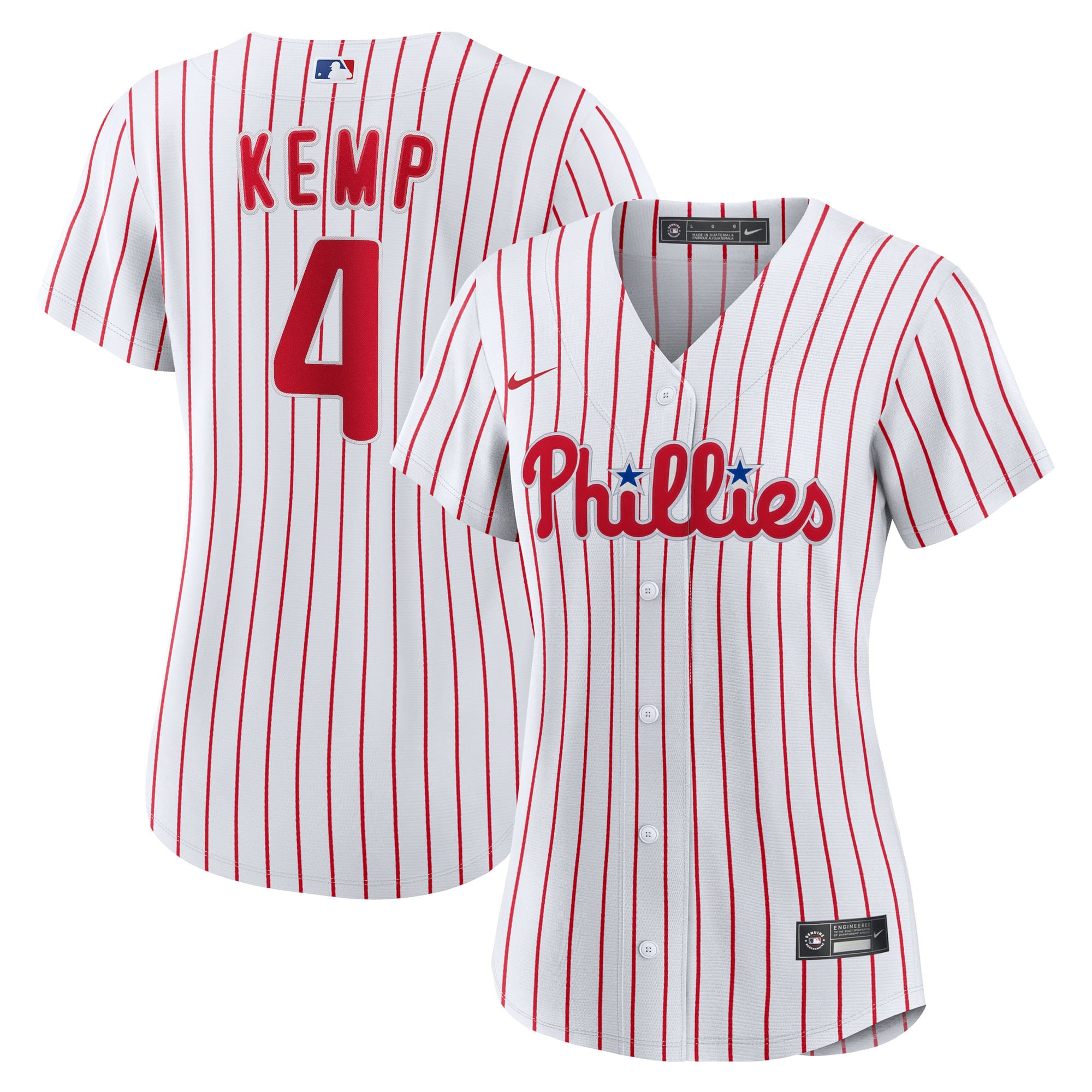 Otto Kemp Philadelphia Phillies Women's Home Jersey - White - Image 2