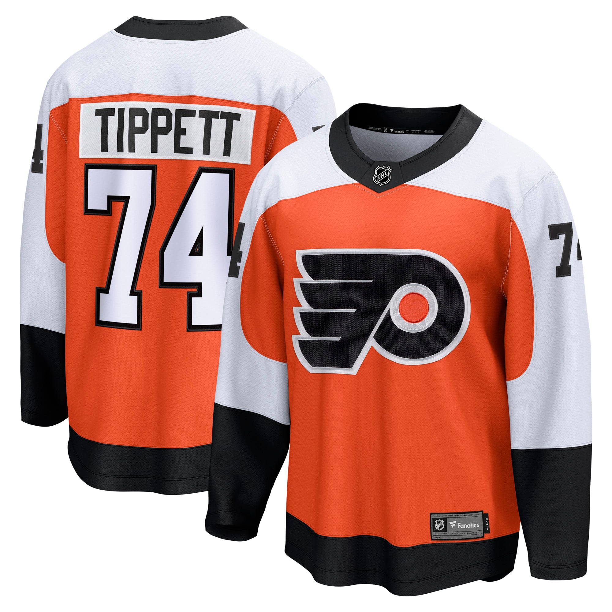Owen Tippett Philadelphia Flyers Home Breakaway Jersey - Orange - Image 2