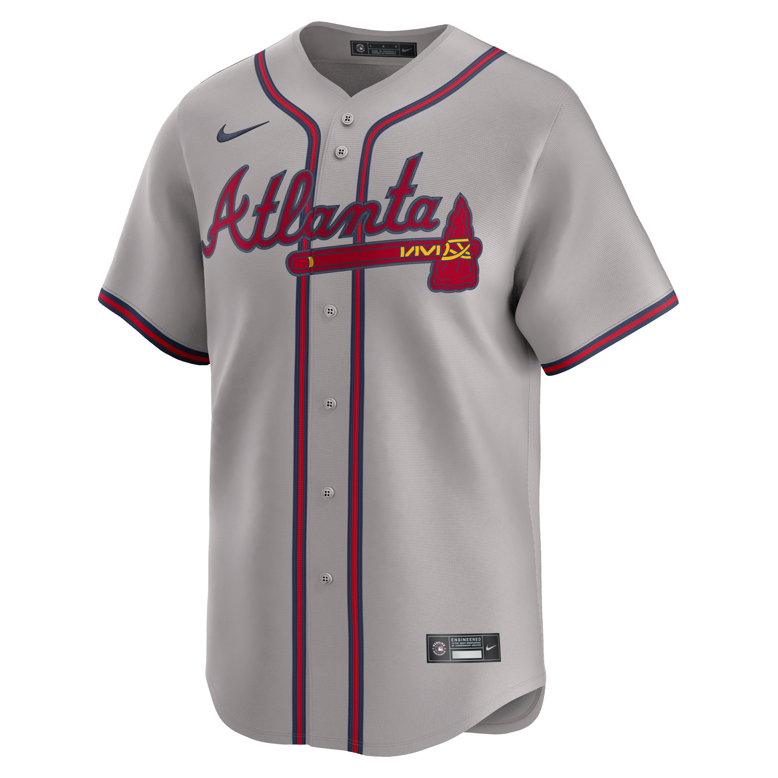 Ozzie Albies Atlanta Braves Road Limited Player Jersey - Gray - Image 7