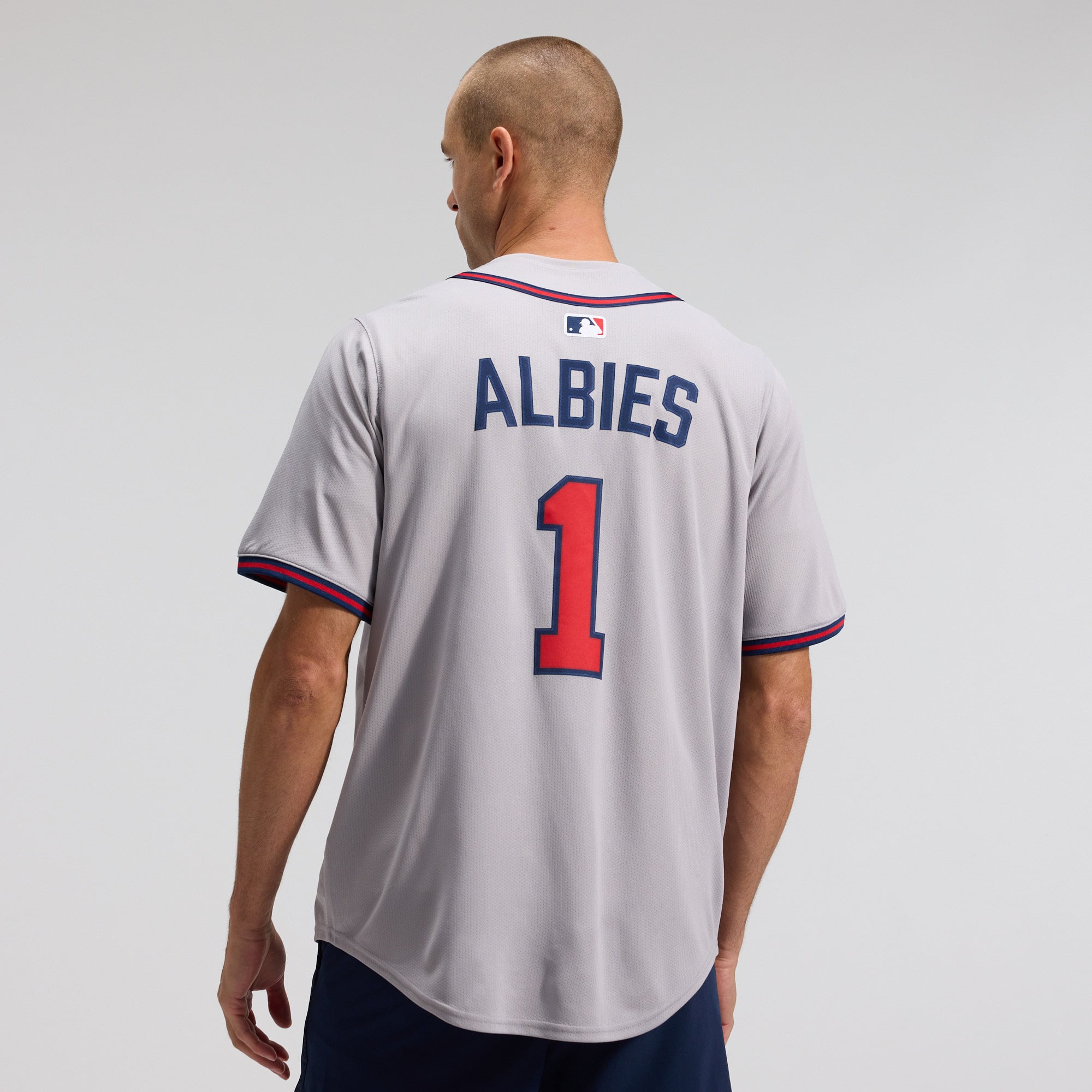 Ozzie Albies Atlanta Braves Road Limited Player Jersey - Gray - Image 4