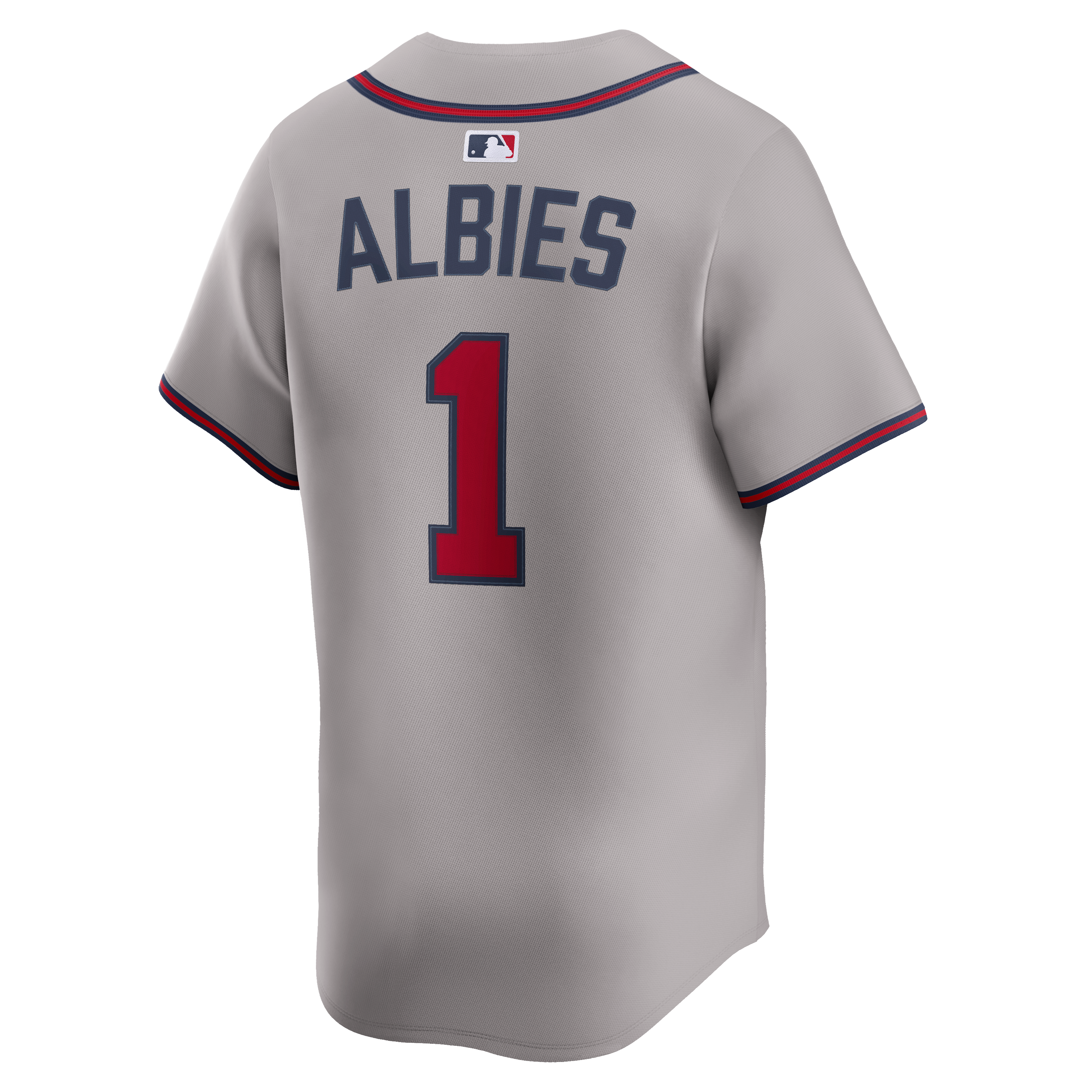 Ozzie Albies Atlanta Braves Road Limited Player Jersey - Gray - Image 8