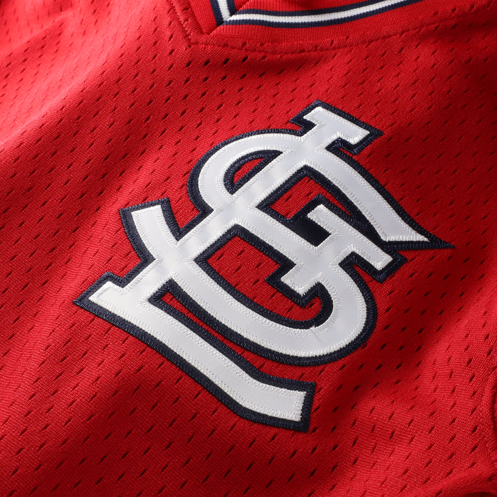 Ozzie Smith St. Louis Cardinals Youth Cooperstown Collection Mesh Batting Practice Jersey - Red - Image 5