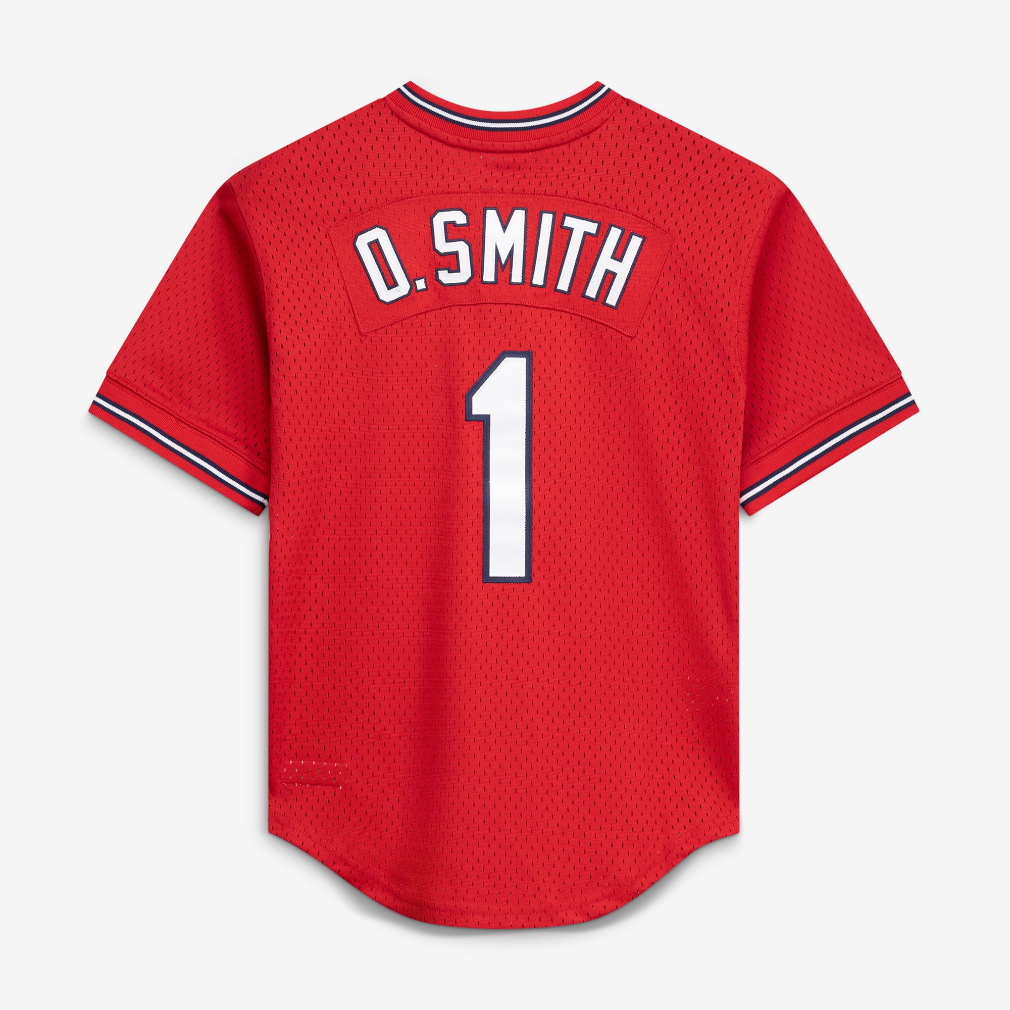 Ozzie Smith St. Louis Cardinals Youth Cooperstown Collection Mesh Batting Practice Jersey - Red - Image 4