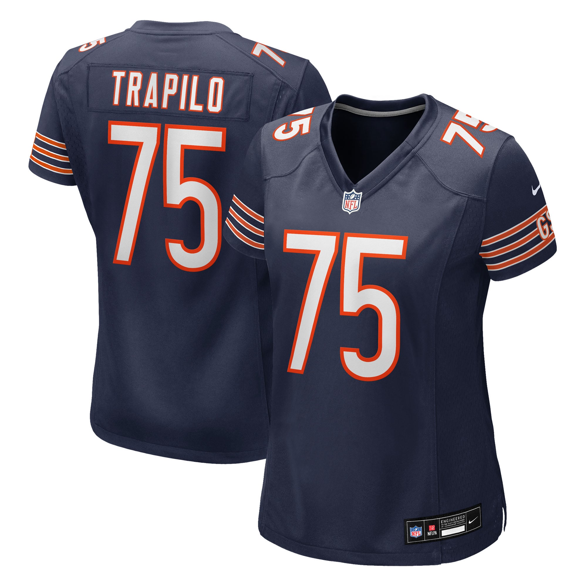 Ozzy Trapilo Chicago Bears Women's Team Game Jersey - Navy - Image 2