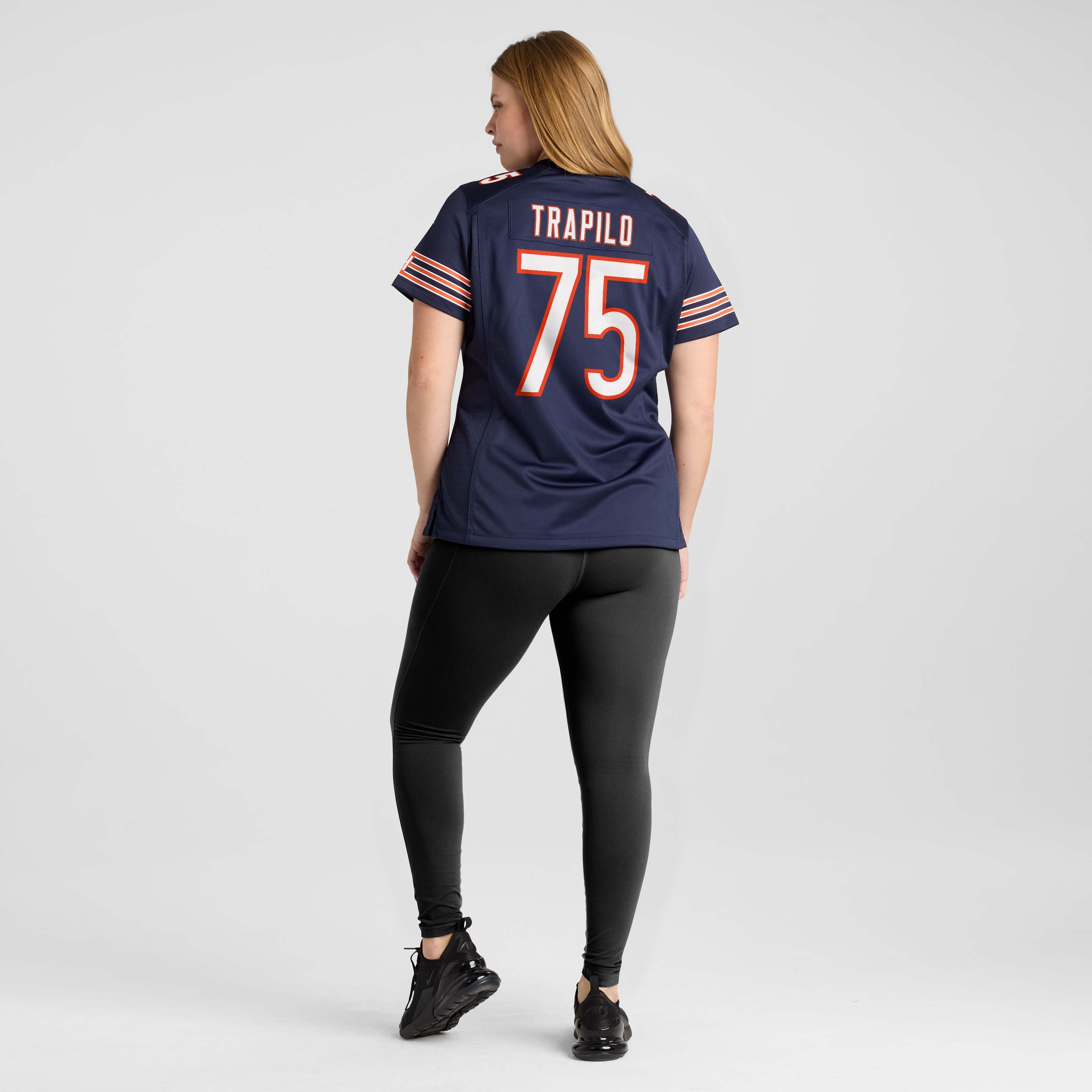 Ozzy Trapilo Chicago Bears Women's Team Game Jersey - Navy - Image 8