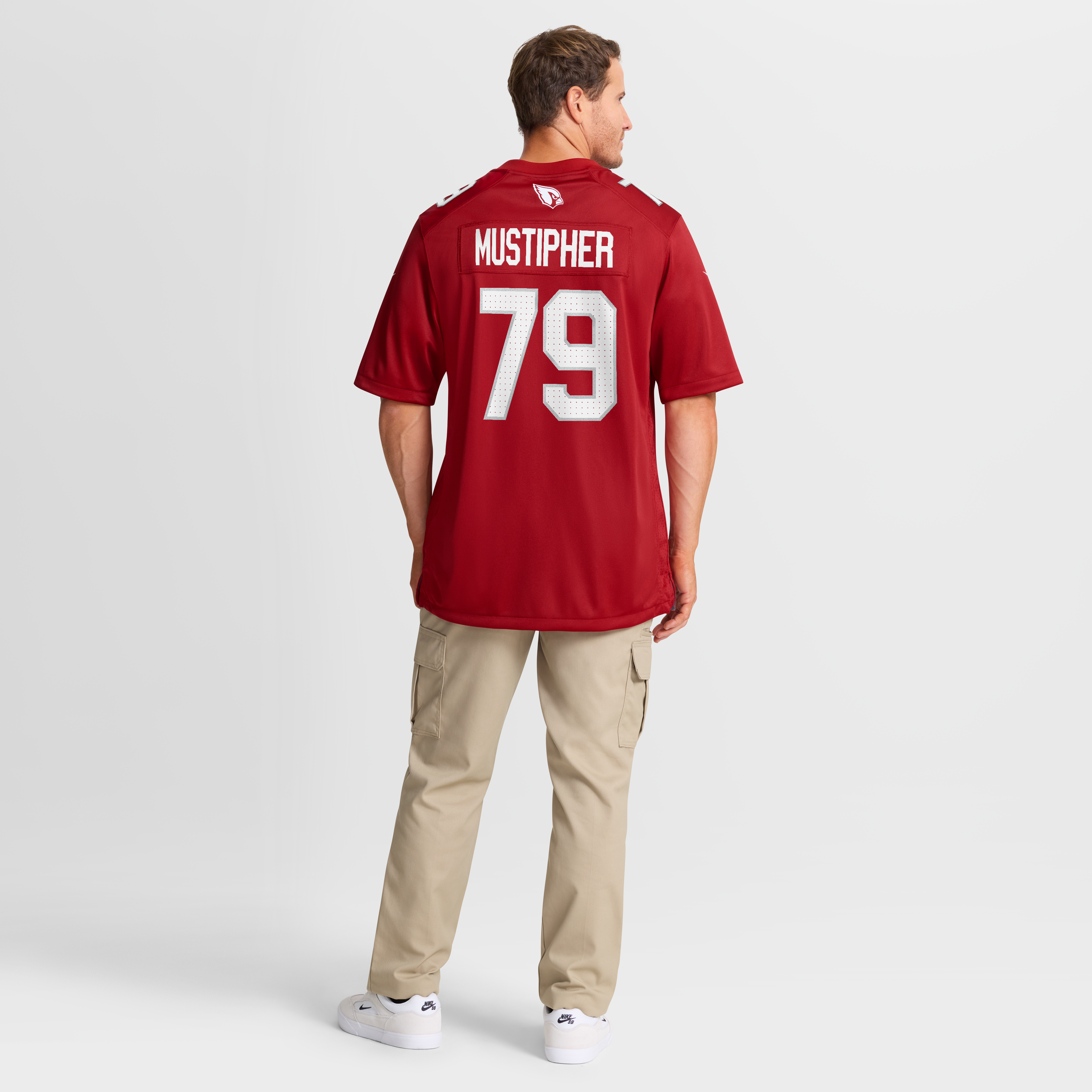 PJ Mustipher Arizona Cardinals Team Game Jersey - Cardinal - Image 9