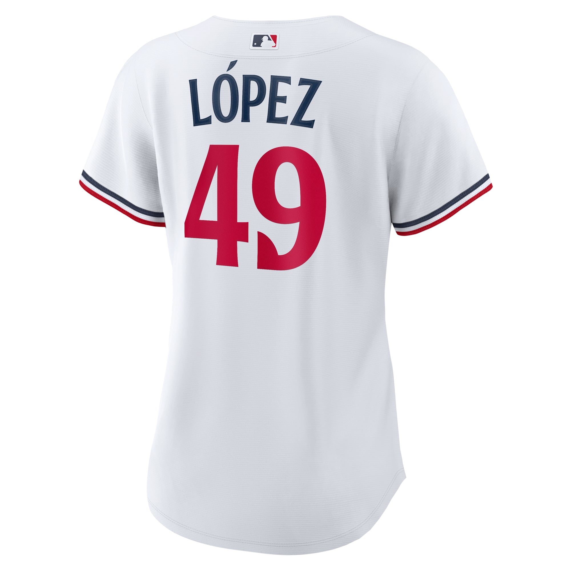 Pablo Lopez Minnesota Twins Women's Home Jersey - White - Image 4
