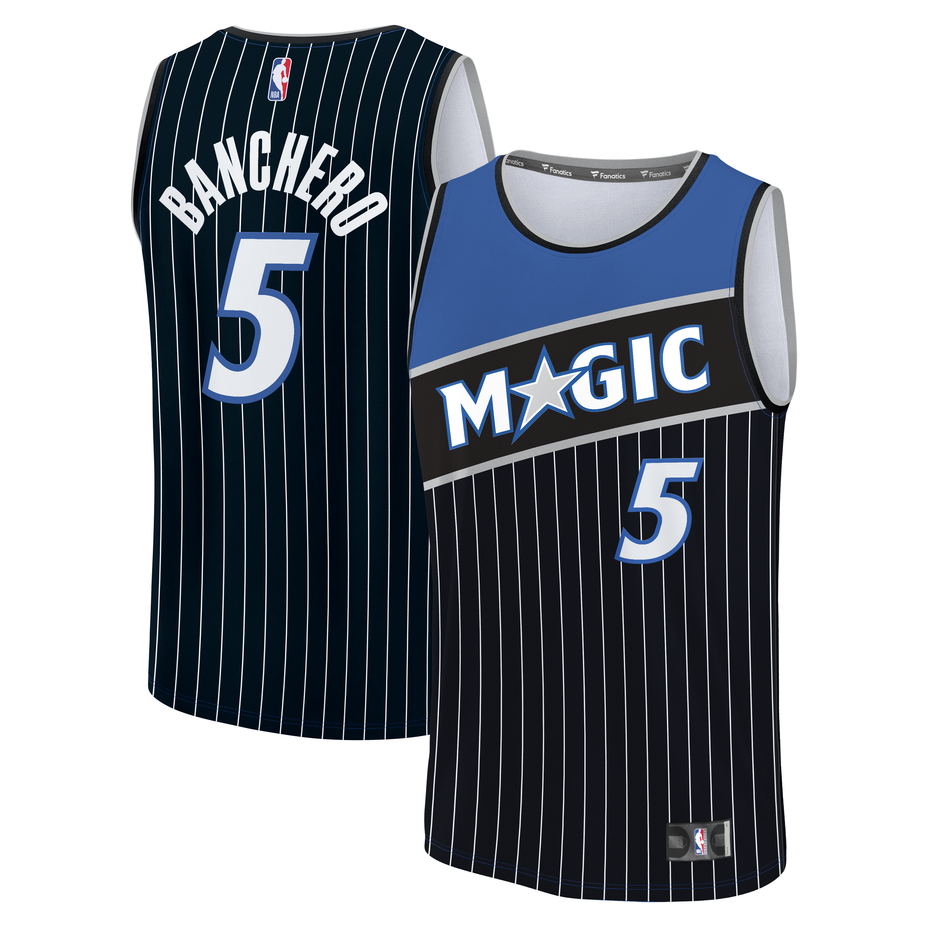 Paolo Banchero Orlando Magic Fast Break Jersey - Statement Edition - Black - Image 2