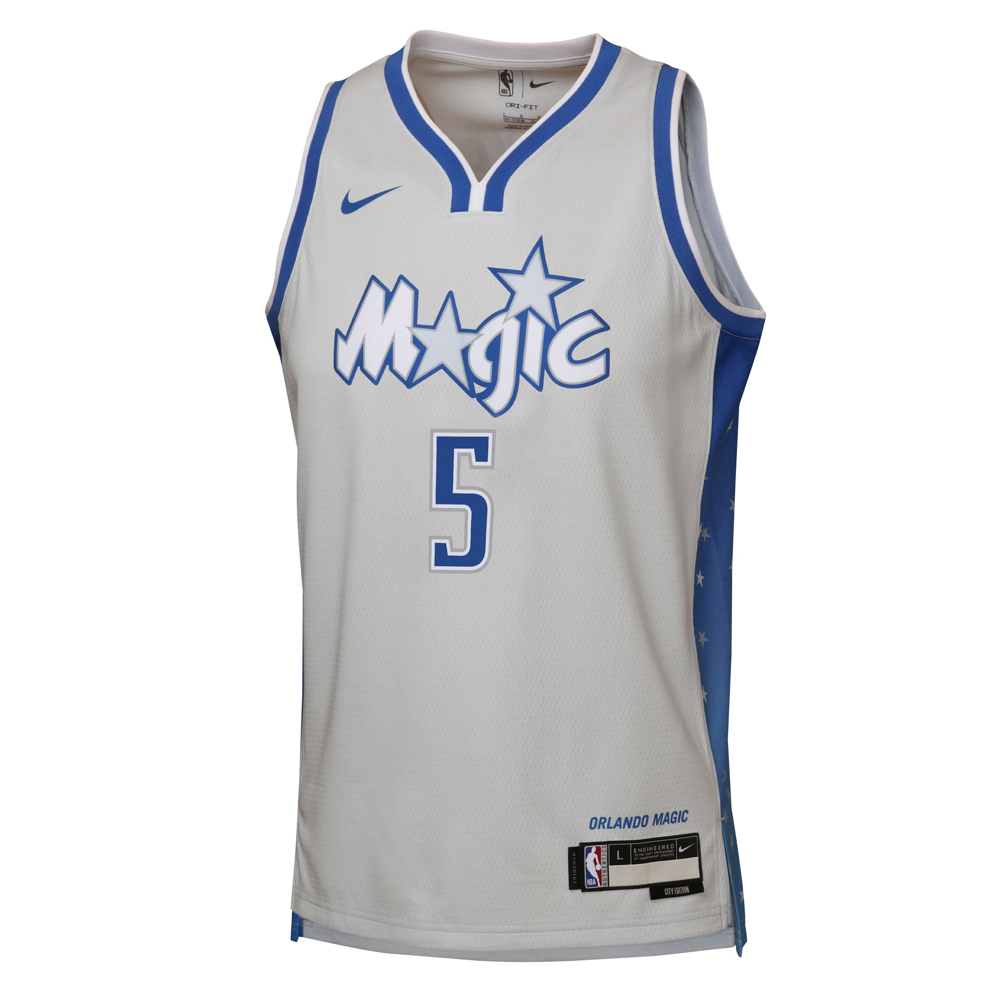 Paolo Banchero Orlando Magic Youth 2025/26 City Edition Swingman Jersey - Silver - Image 3