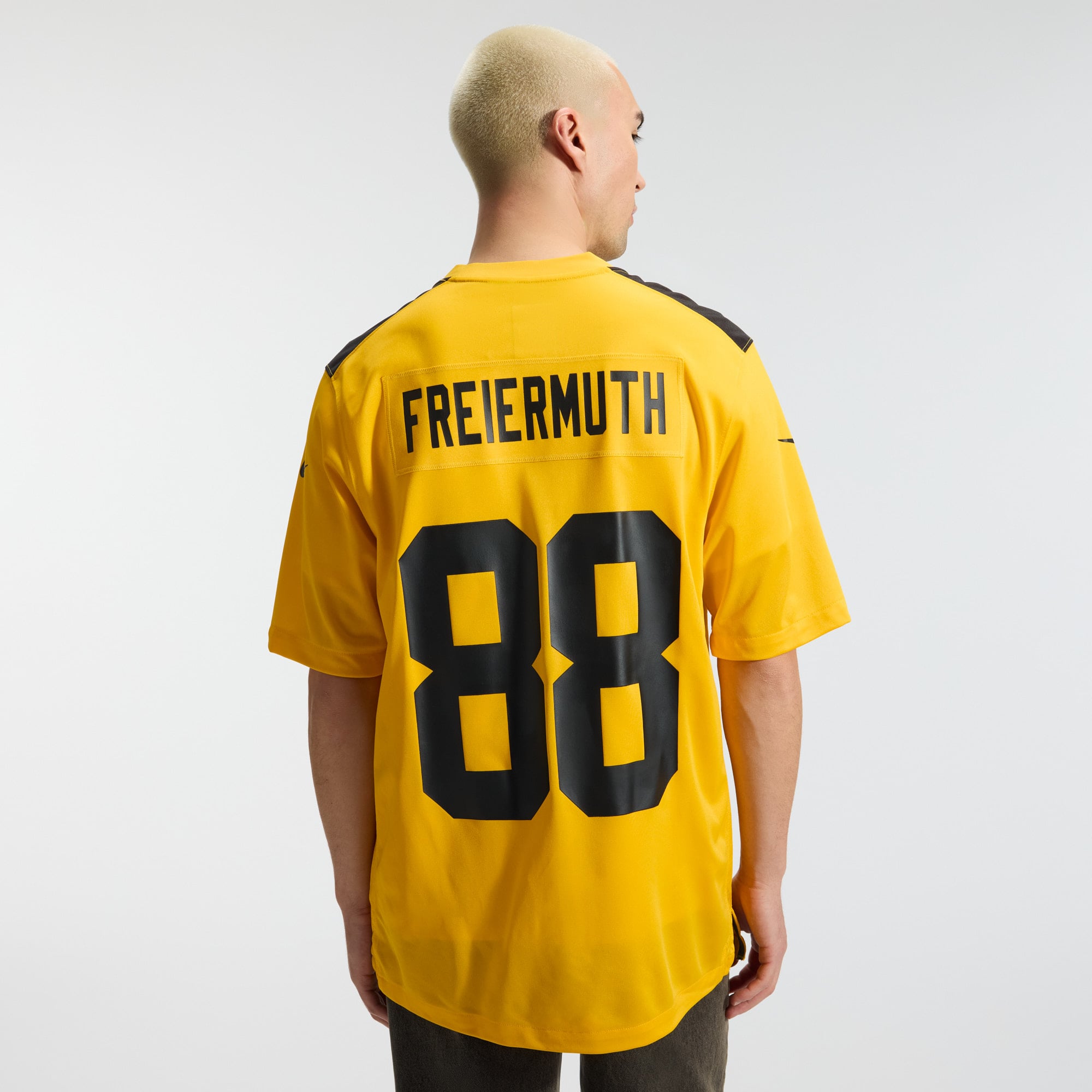 Pat Freiermuth Pittsburgh Steelers Alternate 1933 Throwback Game Jersey - Gold - Image 5