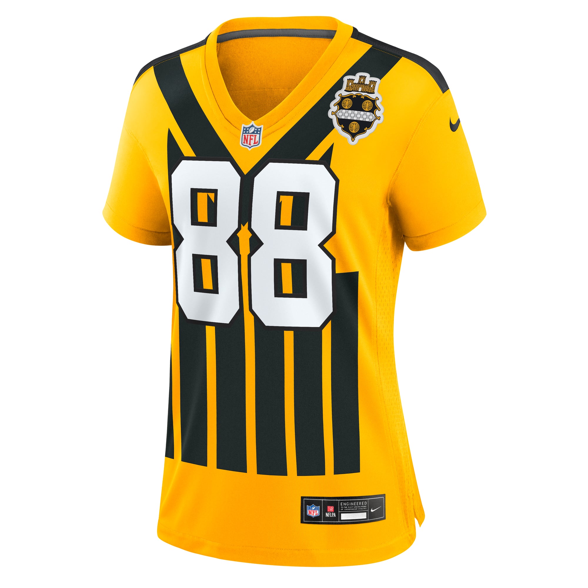 Pat Freiermuth Pittsburgh Steelers Women's Alternate 1933 Throwback Game Jersey - Gold - Image 3