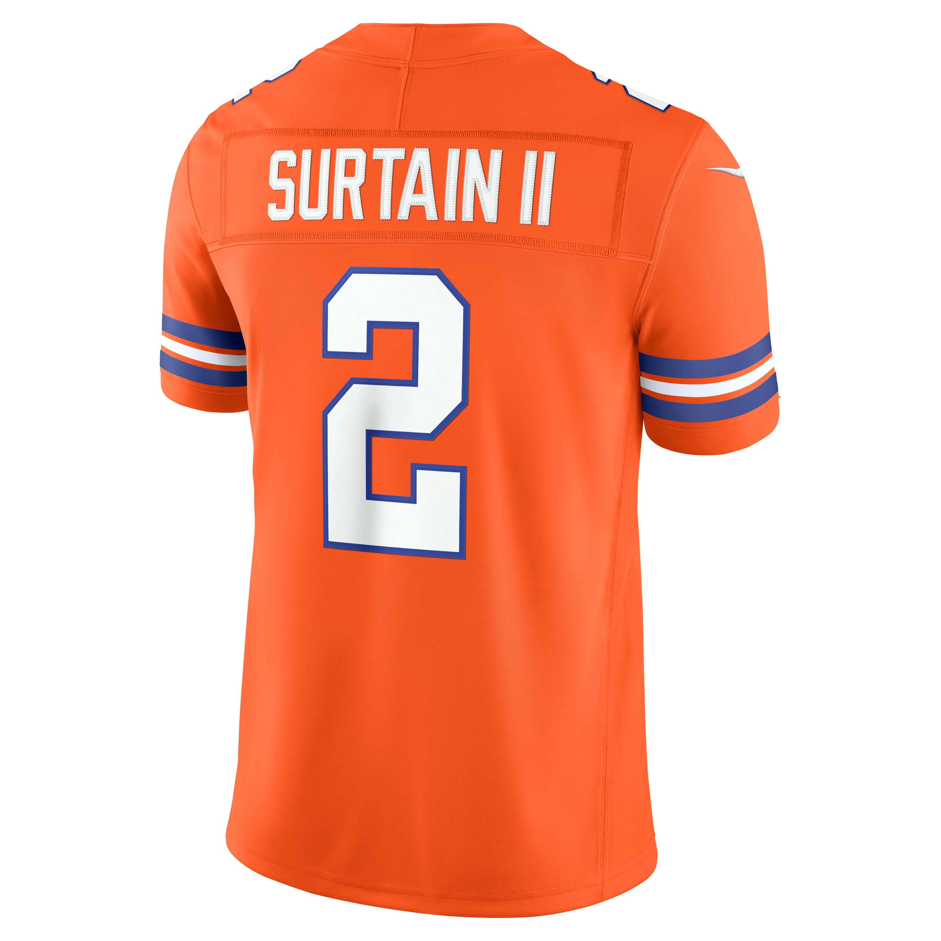 Pat Surtain II Denver Broncos Alternate Mile High Collection 1977 Throwback Vapor F.U.S.E. Stitched Limited Jersey - Orange - Image 4