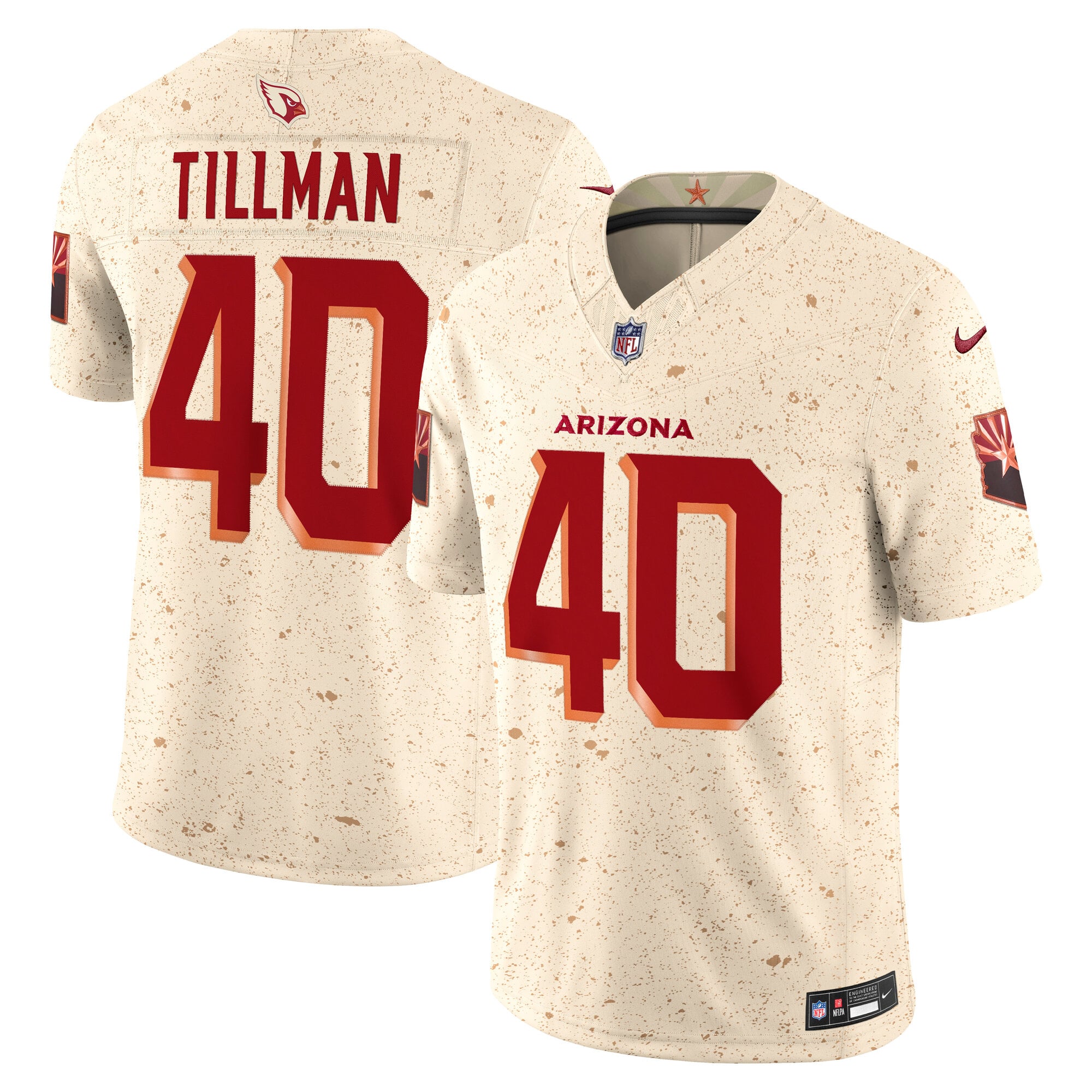 Pat Tillman Arizona Cardinals 2025 Rivalries Collection Stitched Limited Jersey - Natural - Image 2