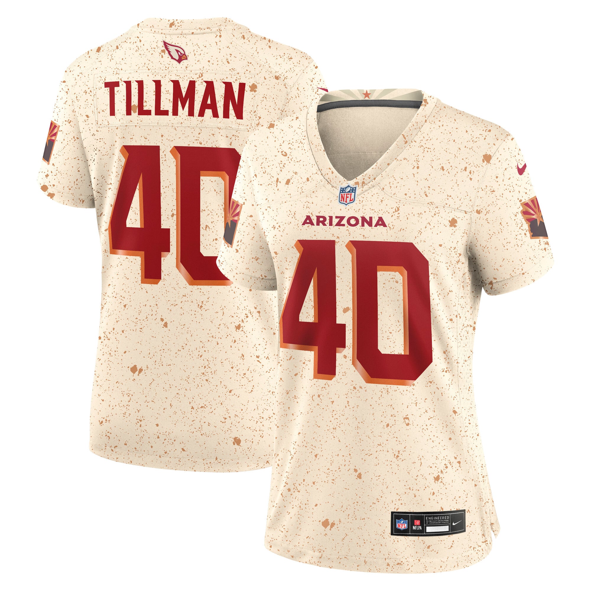 Pat Tillman Arizona Cardinals Women's 2025 Rivalries Collection Retired Player Game Jersey - Natural - Image 2