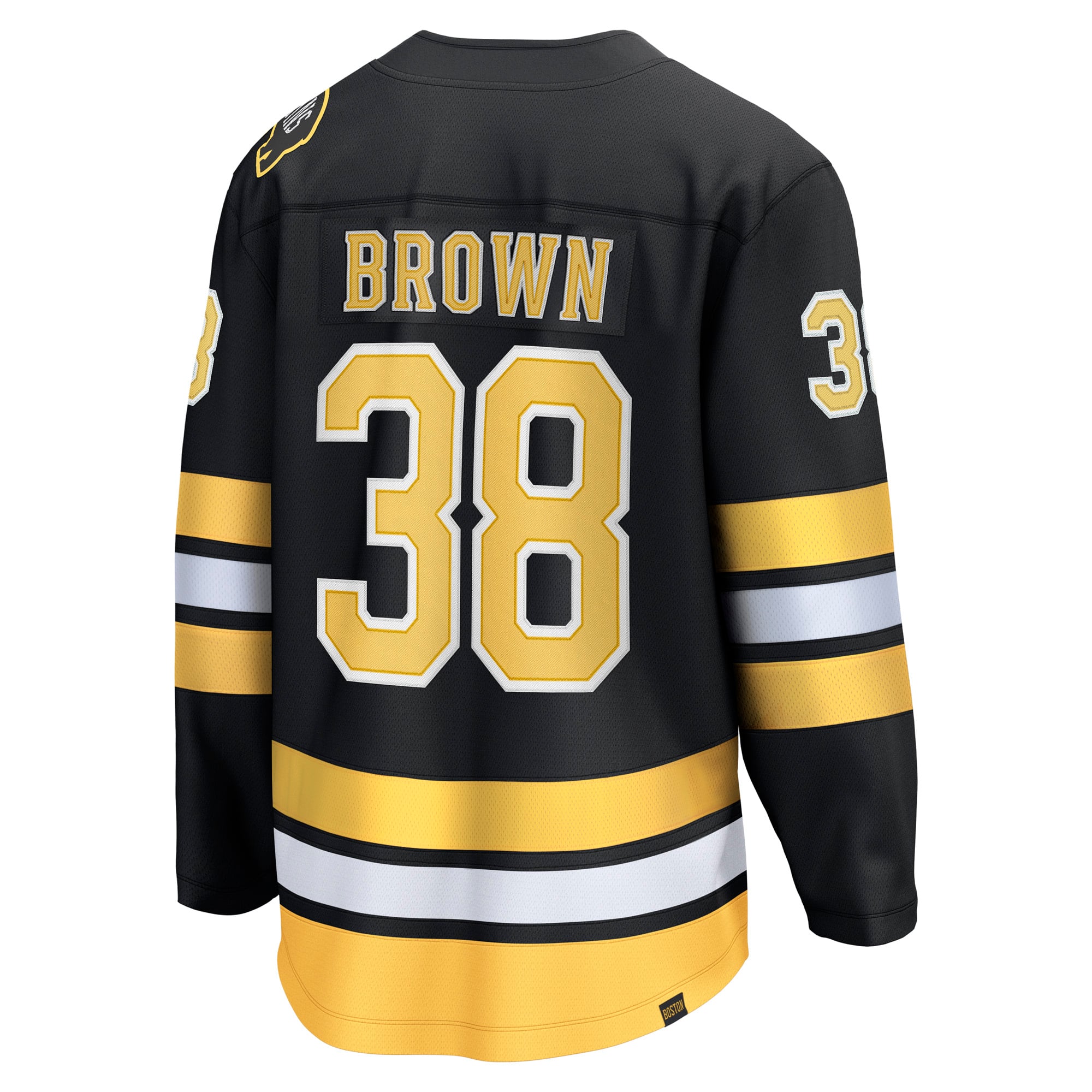 Patrick Brown Boston Bruins Home Breakaway Player Jersey - Black - Image 4