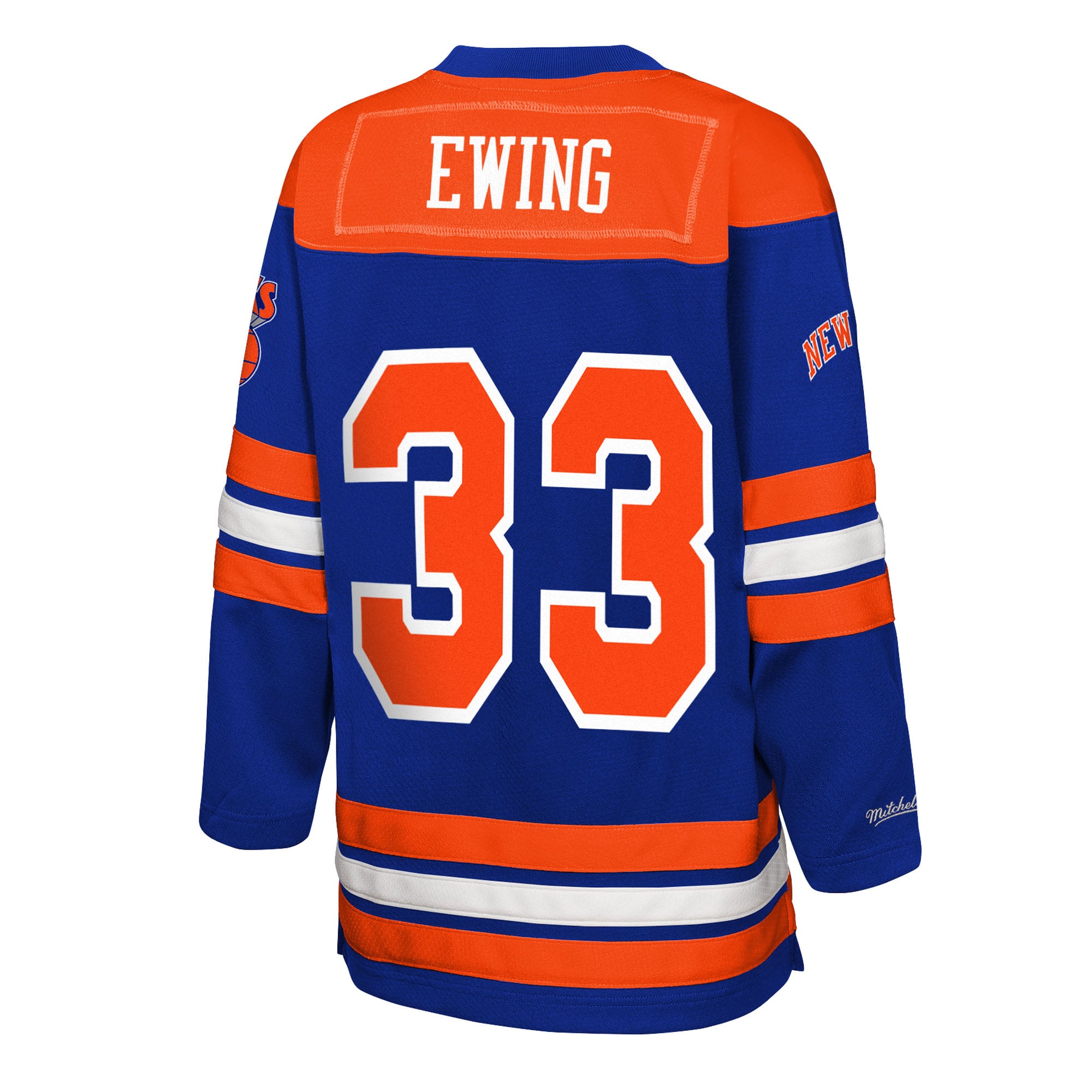 Patrick Ewing New York Knicks Youth Maxxed Out 2.0 Fashion Hockey Jersey - Blue - Image 4