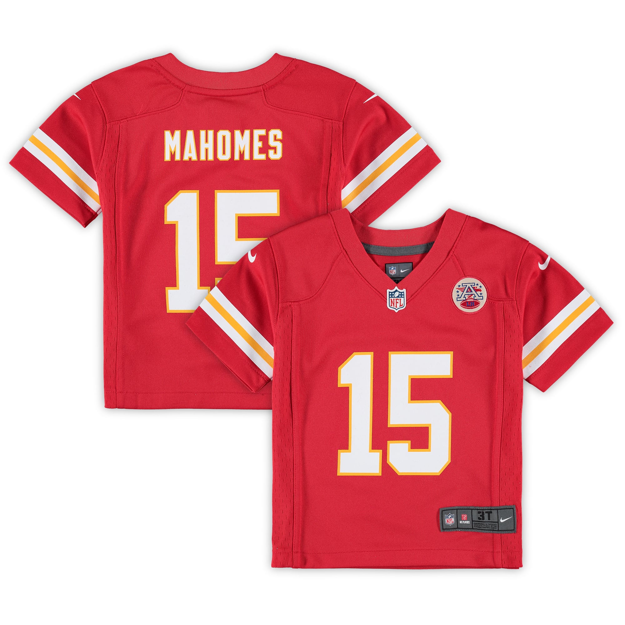 Patrick Mahomes Kansas City Chiefs Toddler Game Jersey - Red - Image 2