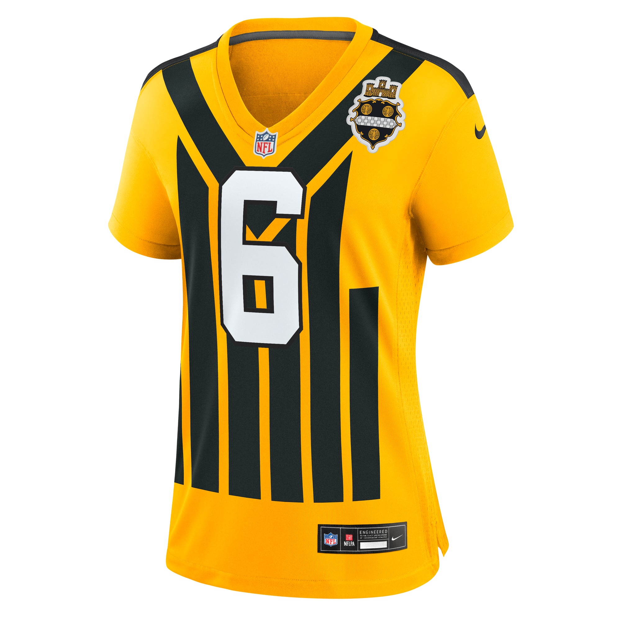 Patrick Queen Pittsburgh Steelers Women's Alternate 1933 Throwback Game Jersey - Gold - Image 3