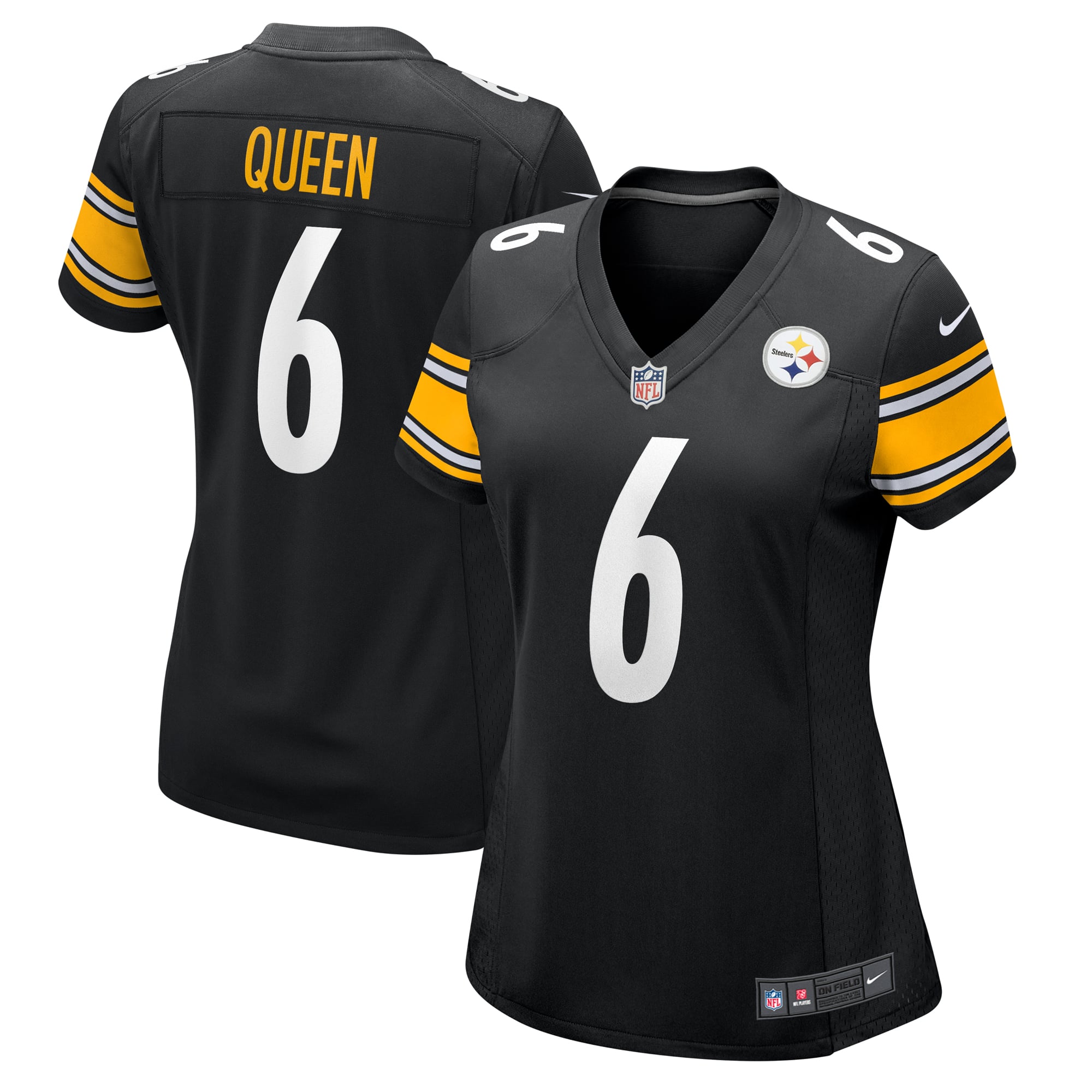 Patrick Queen Pittsburgh Steelers Women's Team Game Jersey - Black - Image 2