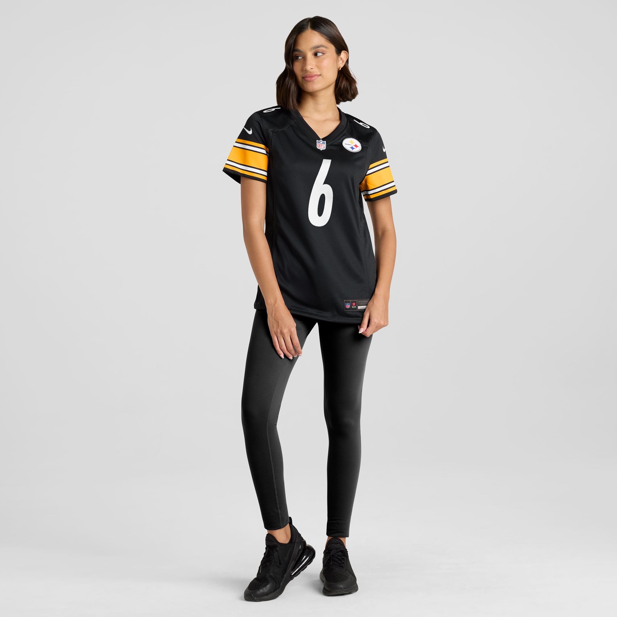 Patrick Queen Pittsburgh Steelers Women's Team Game Jersey - Black - Image 5