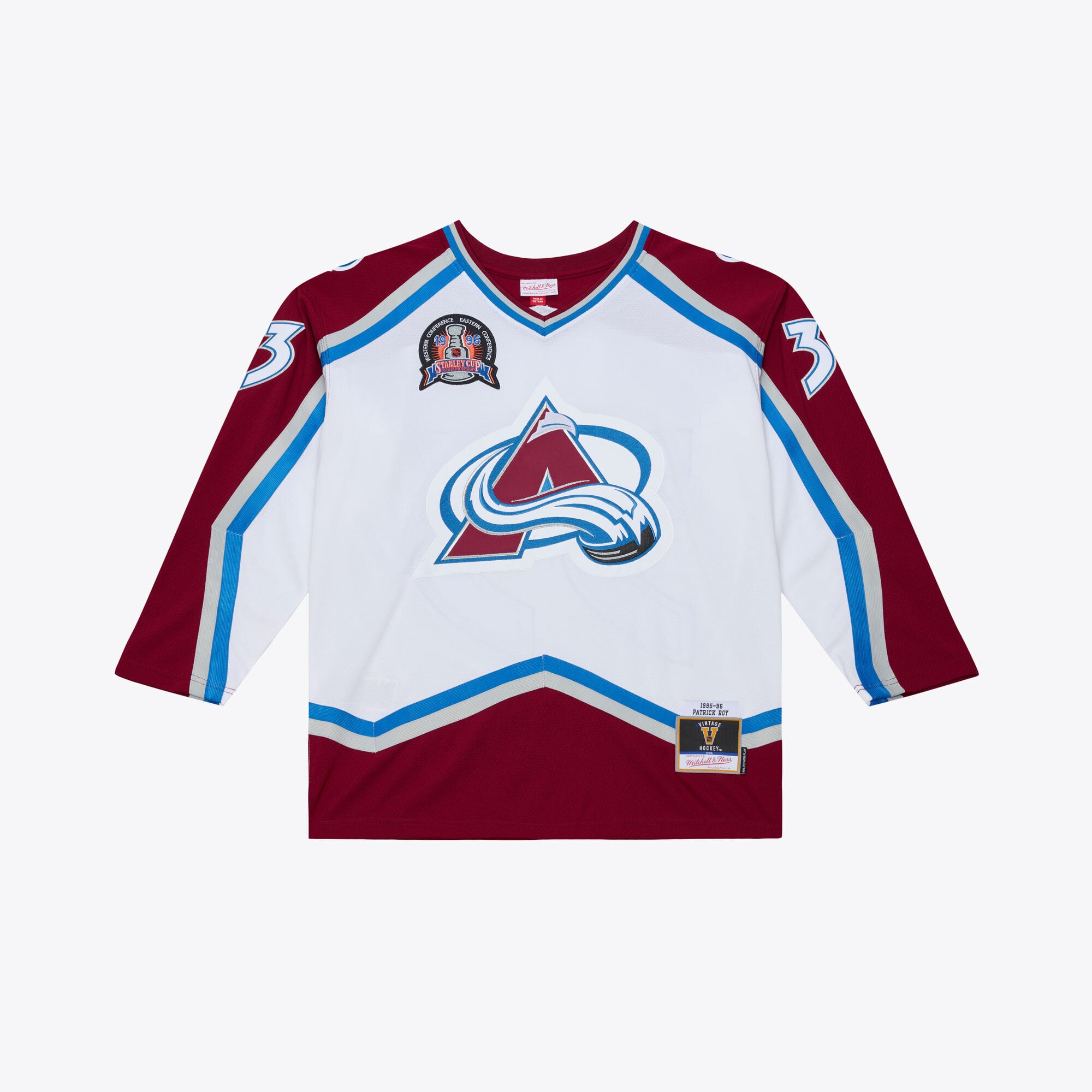 Patrick Roy Colorado Avalanche 1995 Power Play Jersey - White - Image 2