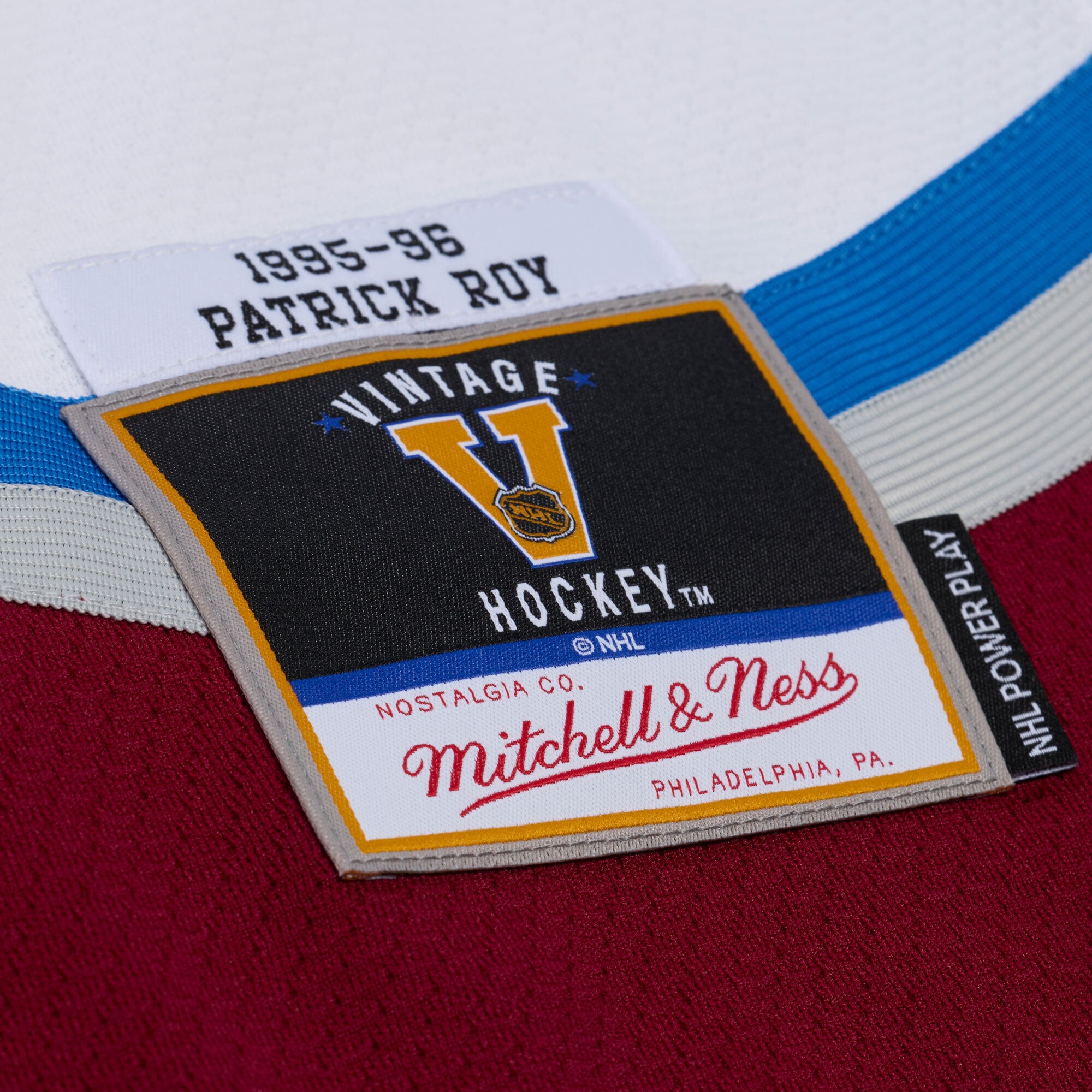 Patrick Roy Colorado Avalanche 1995 Power Play Jersey - White - Image 5