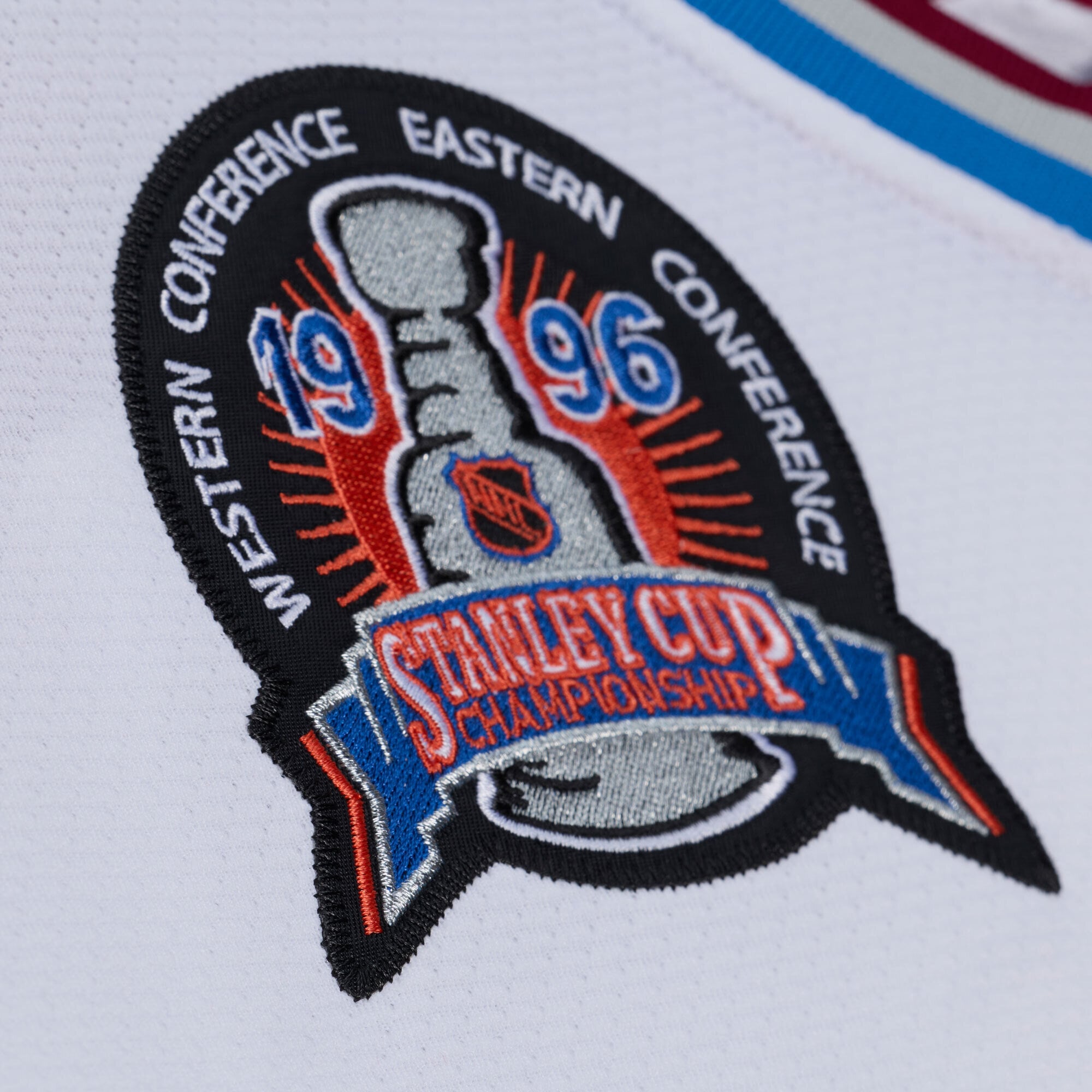 Patrick Roy Colorado Avalanche 1995 Power Play Jersey - White - Image 6