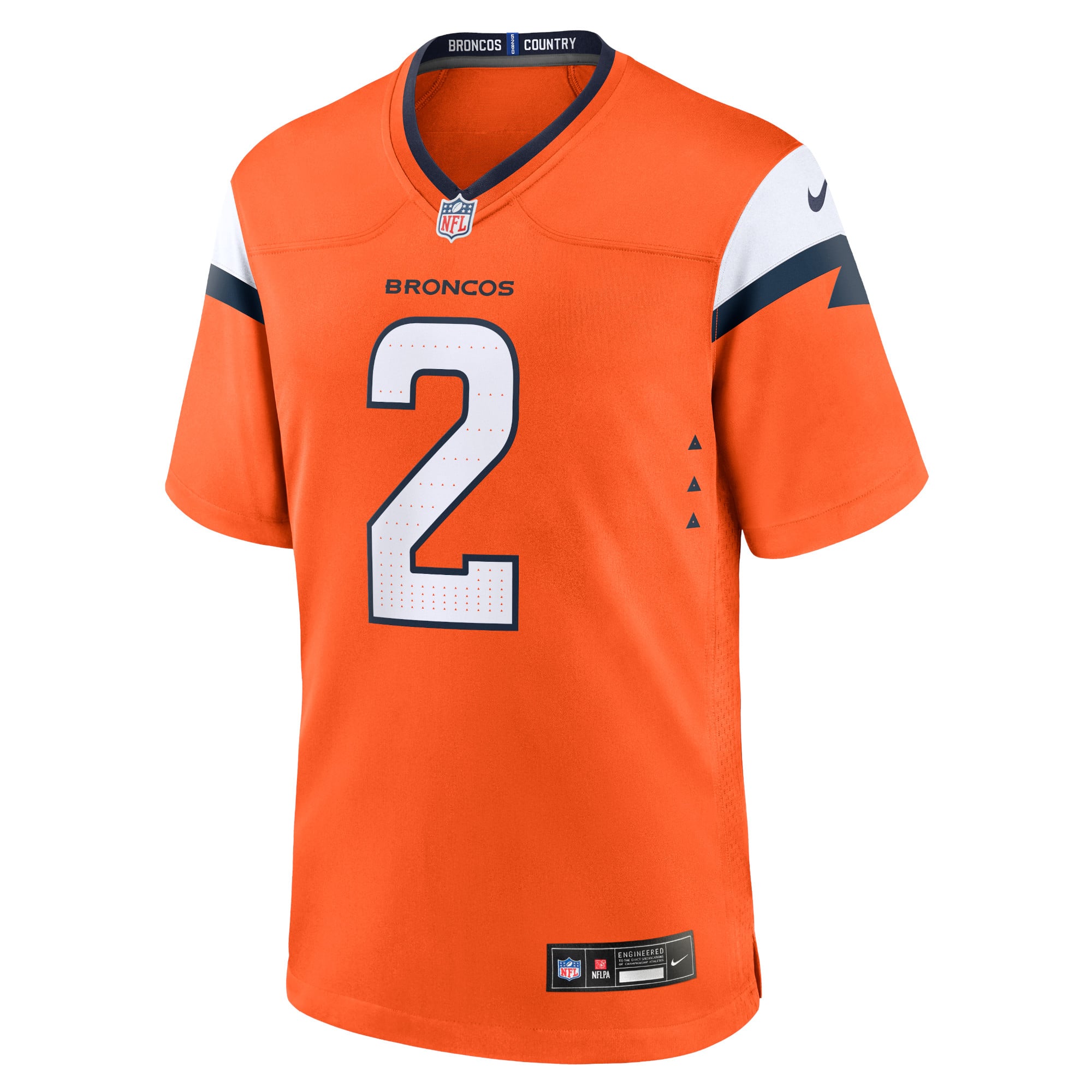 Patrick Surtain II Denver Broncos Alternate Game Jersey - Orange - Image 3
