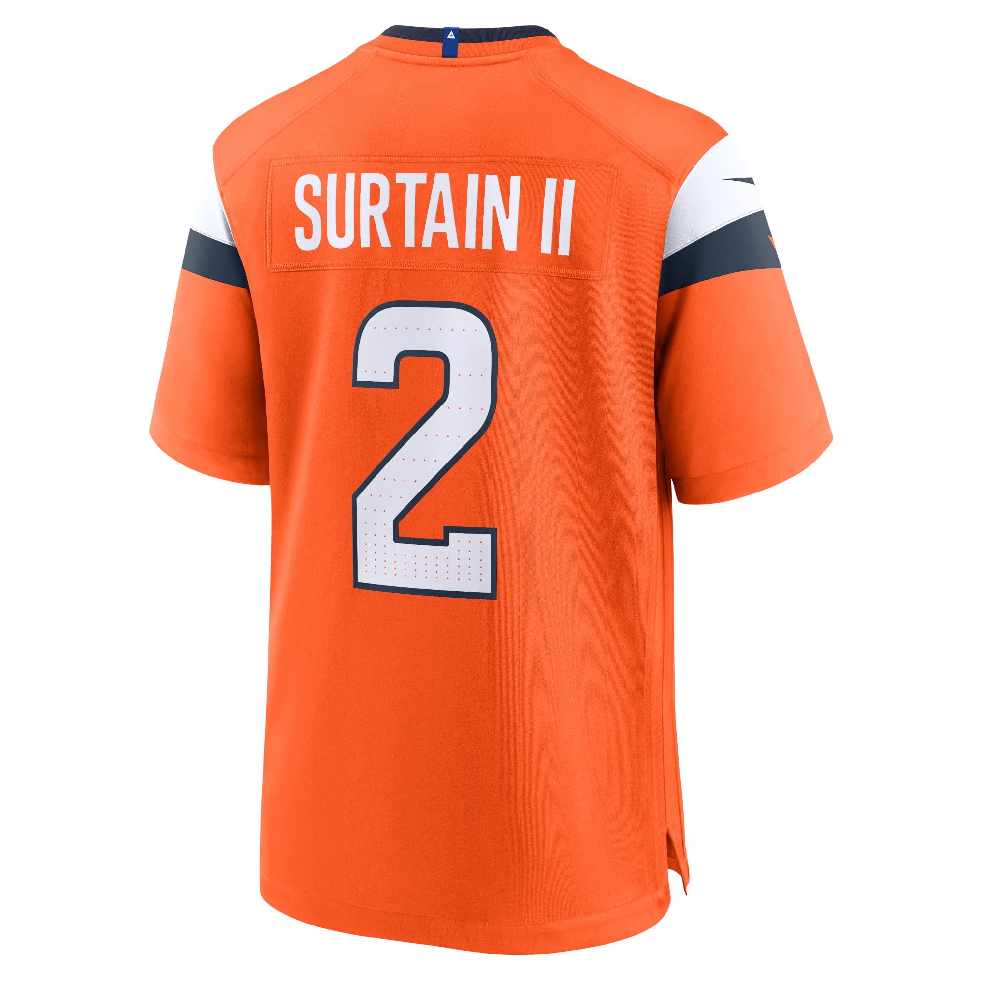 Patrick Surtain II Denver Broncos Alternate Game Jersey - Orange - Image 4