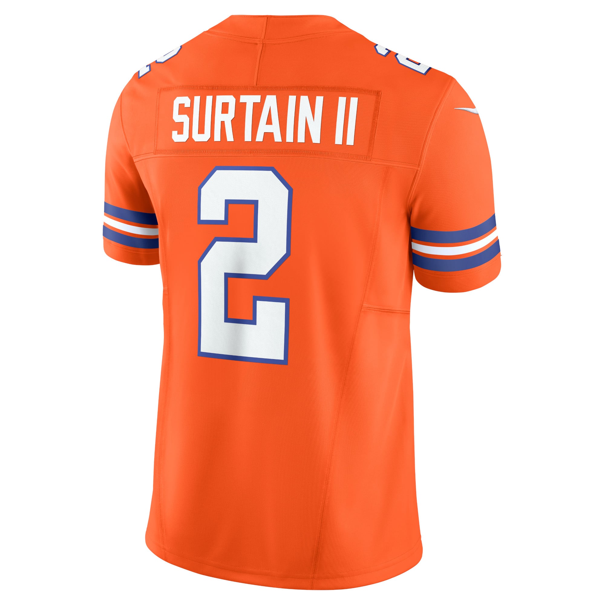 Patrick Surtain II Denver Broncos Alternate Mile High Collection 1977 Throwback Vapor F.U.S.E. Limited Jersey - Orange - Image 4