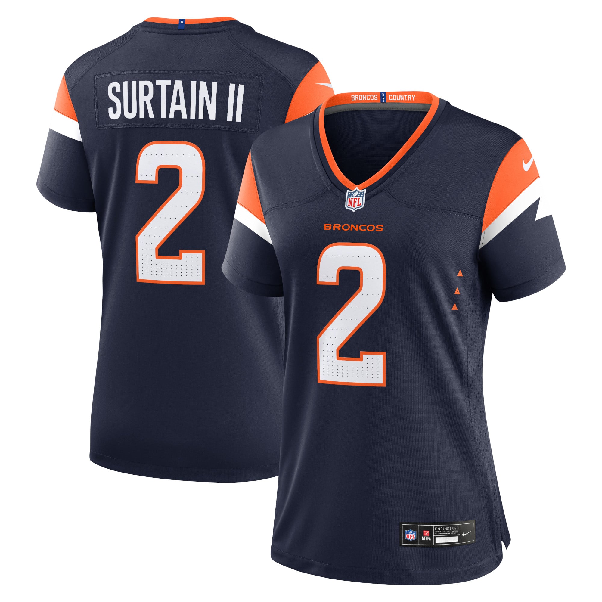 Patrick Surtain II Denver Broncos Women's Game Jersey - Navy