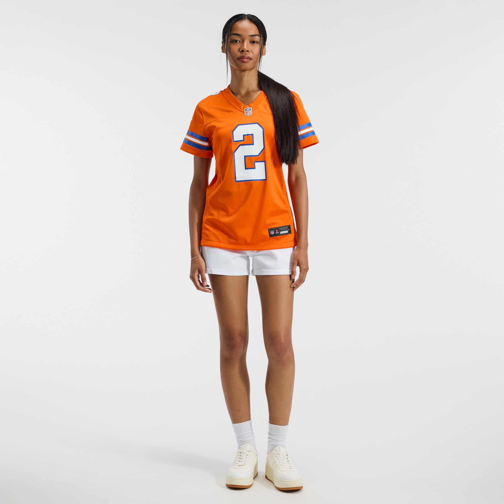 Patrick Surtain II Denver Broncos Women's Mile High Collection 1977 Throwback Player Game Jersey - Orange - Image 5
