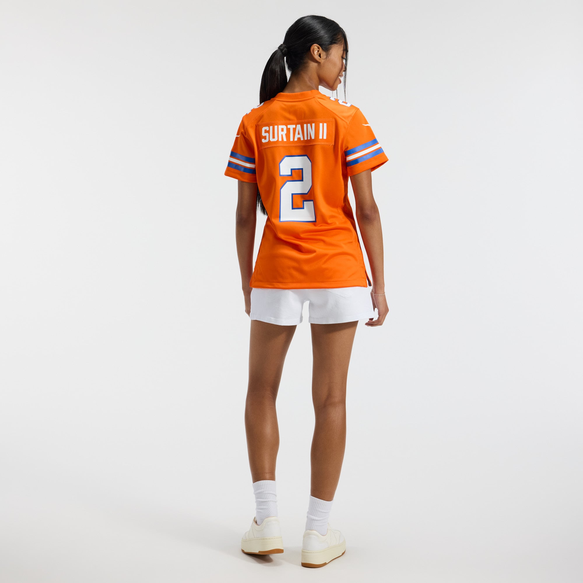 Patrick Surtain II Denver Broncos Women's Mile High Collection 1977 Throwback Player Game Jersey - Orange - Image 6