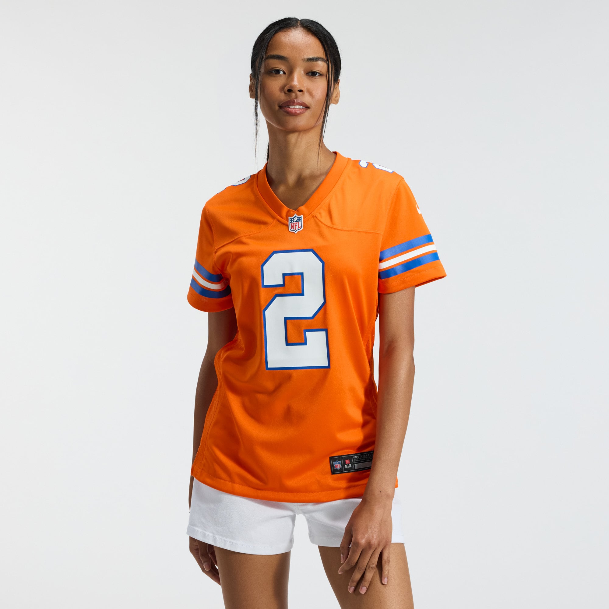 Patrick Surtain II Denver Broncos Women's Mile High Collection 1977 Throwback Player Game Jersey - Orange - Image 3