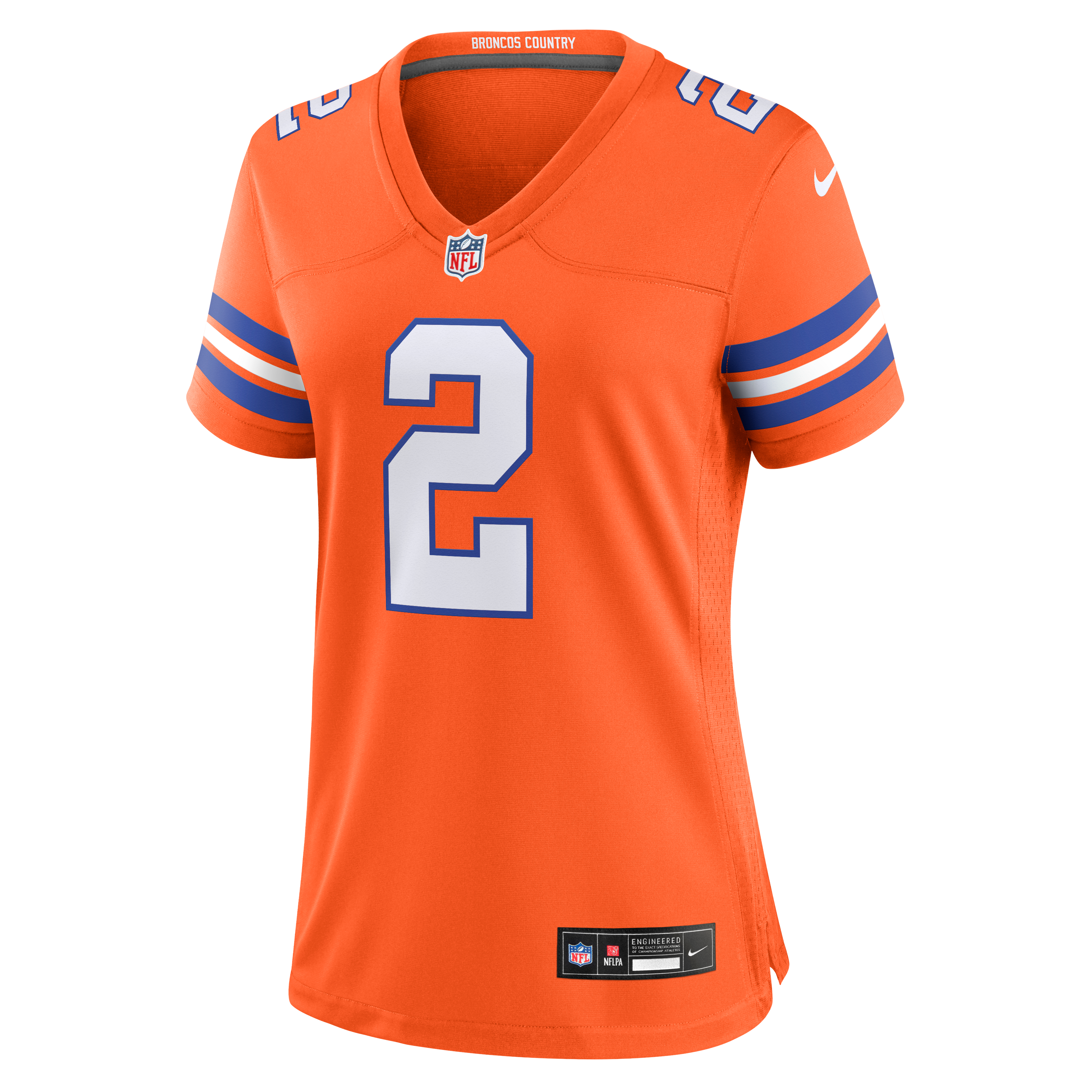 Patrick Surtain II Denver Broncos Women's Mile High Collection 1977 Throwback Player Game Jersey - Orange - Image 7