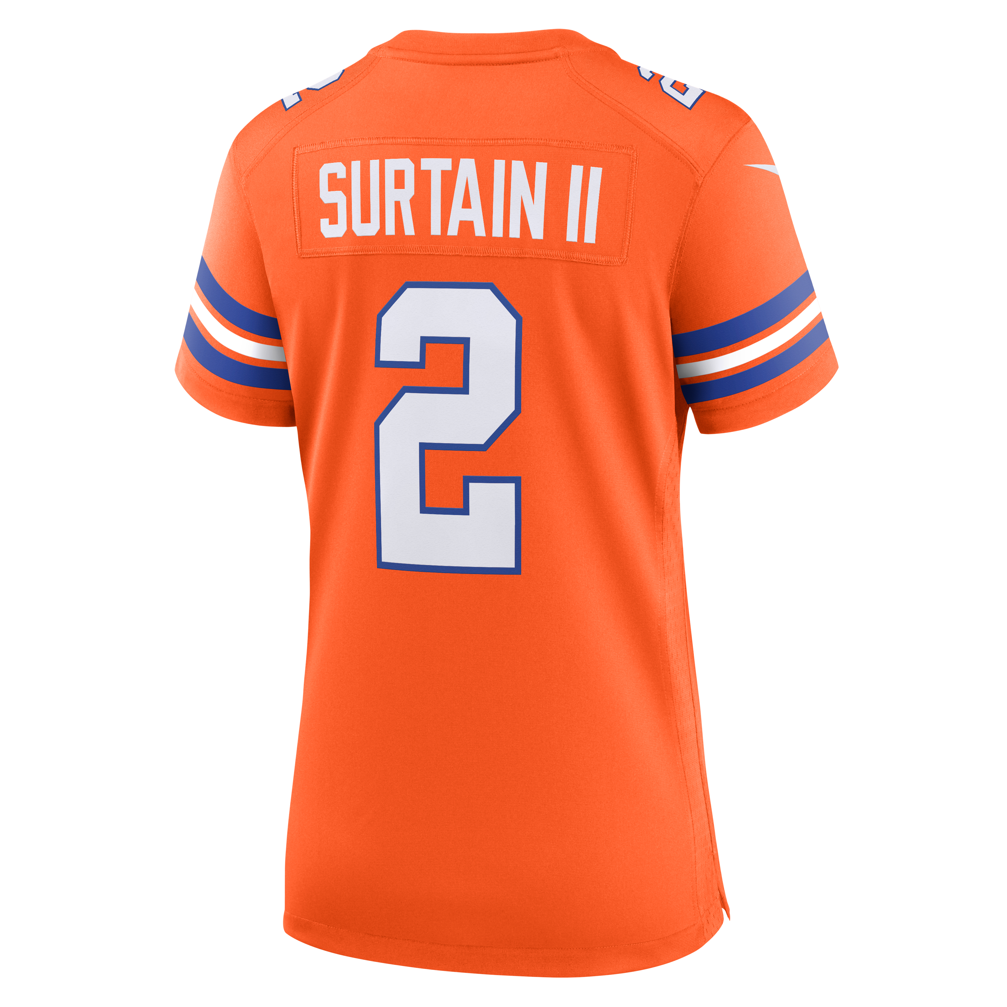 Patrick Surtain II Denver Broncos Women's Mile High Collection 1977 Throwback Player Game Jersey - Orange - Image 8