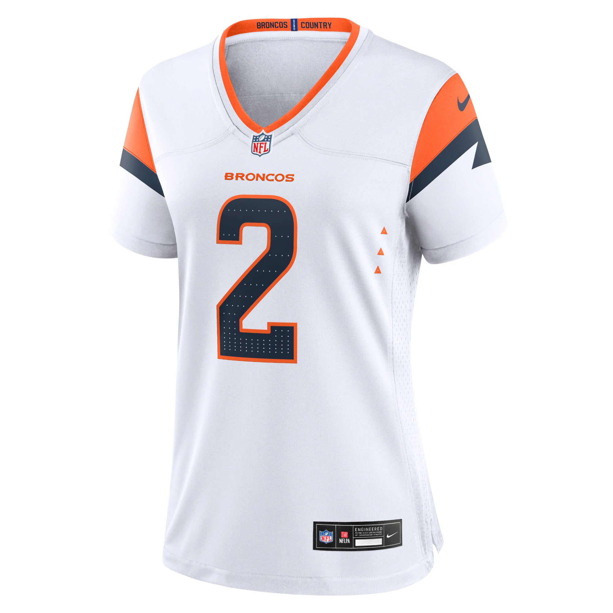 Patrick Surtain II Denver Broncos Women's Team Game Jersey - White - Image 3