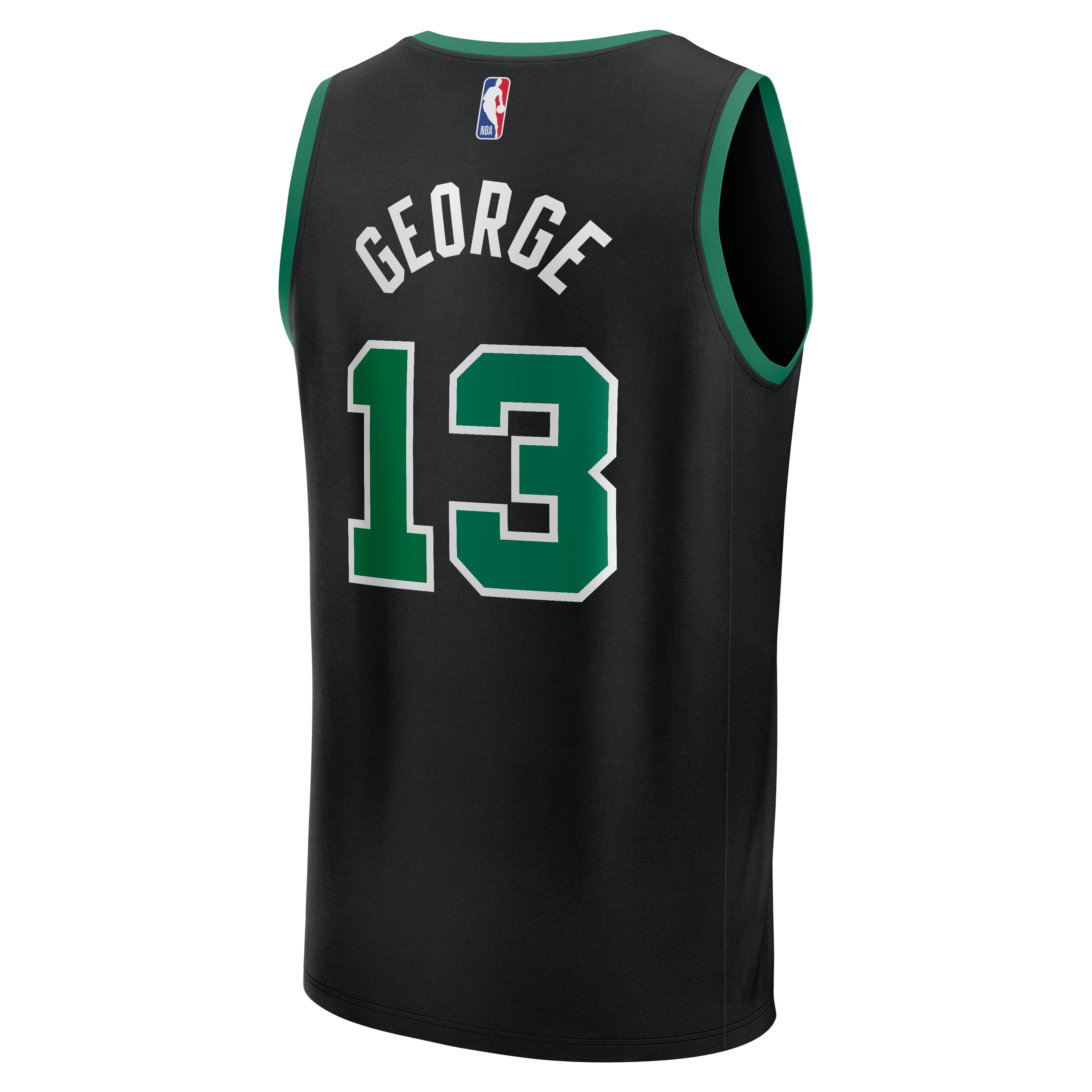Paul George Boston Celtics Youth Fast Break Jersey - Black - Statement Edition - Image 4
