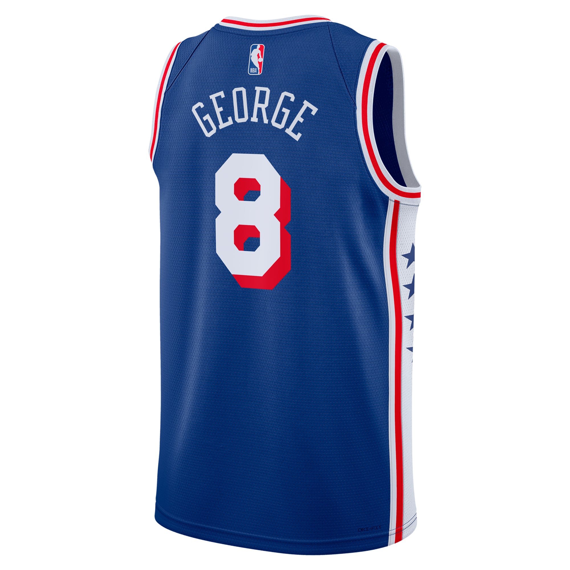 Paul George Philadelphia 76ers Unisex 2024 Offseason Addition Swingman Jersey - Royal - Image 4